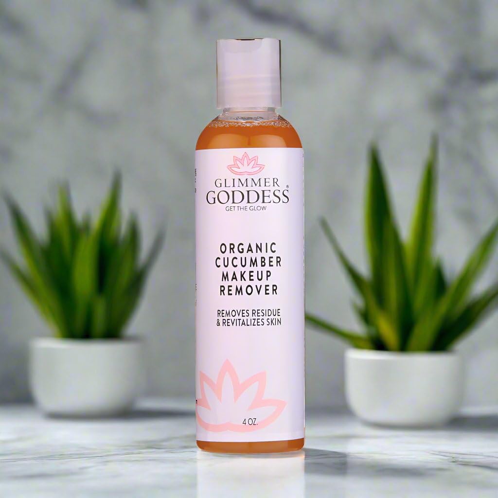 GLIMMER GODDESS Organic Cucumber Makeup Remover – 4 oz
