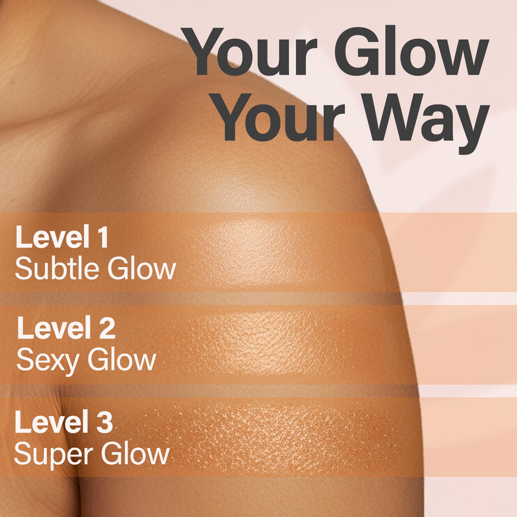 Glimmer Goddess Shimmer Body Butter - Organic Whipped Shea Hydration, Silky Glow Bronze Super 4 oz