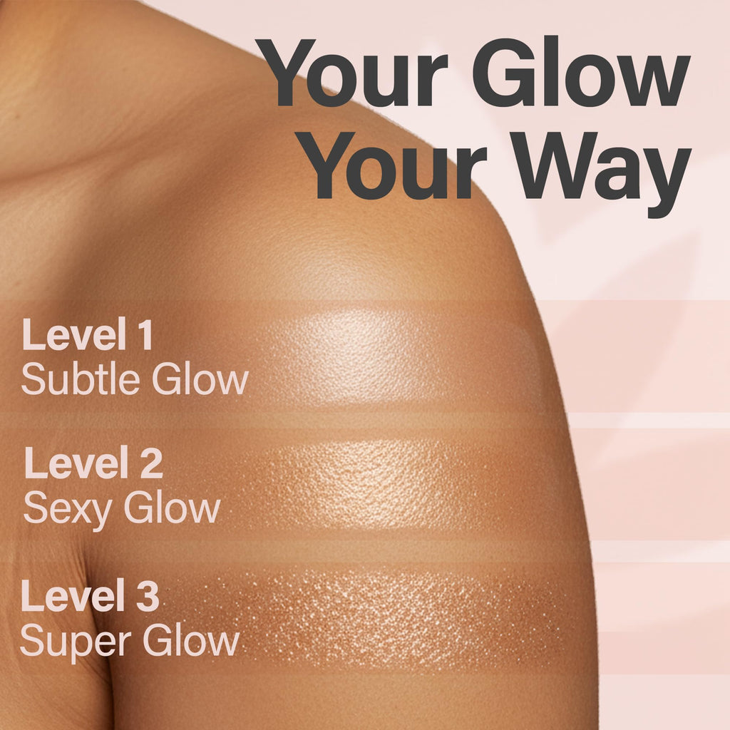 Glimmer Goddess Shimmer Body Butter – Organic Whipped Shea, Hydration & Glow | Rose Gold Sexy, 4 oz