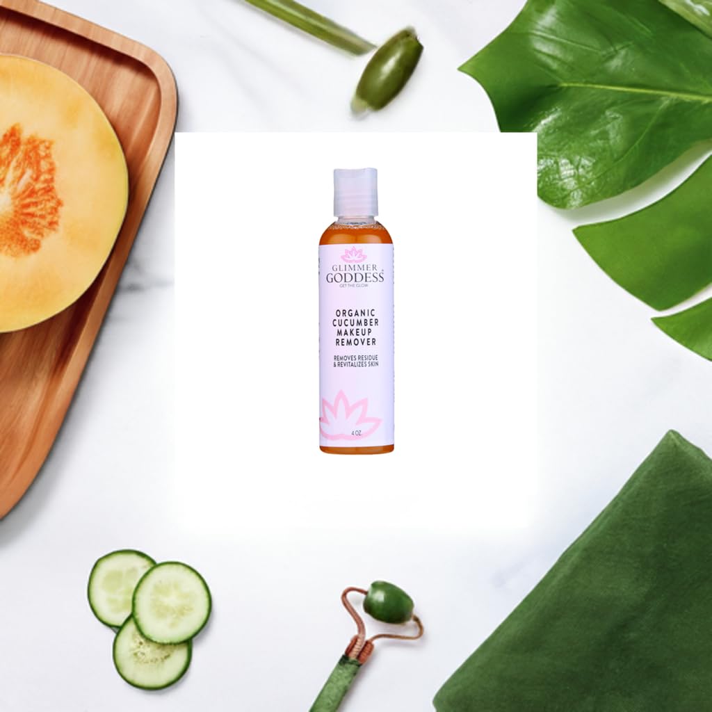 GLIMMER GODDESS Organic Cucumber Makeup Remover – 4 oz
