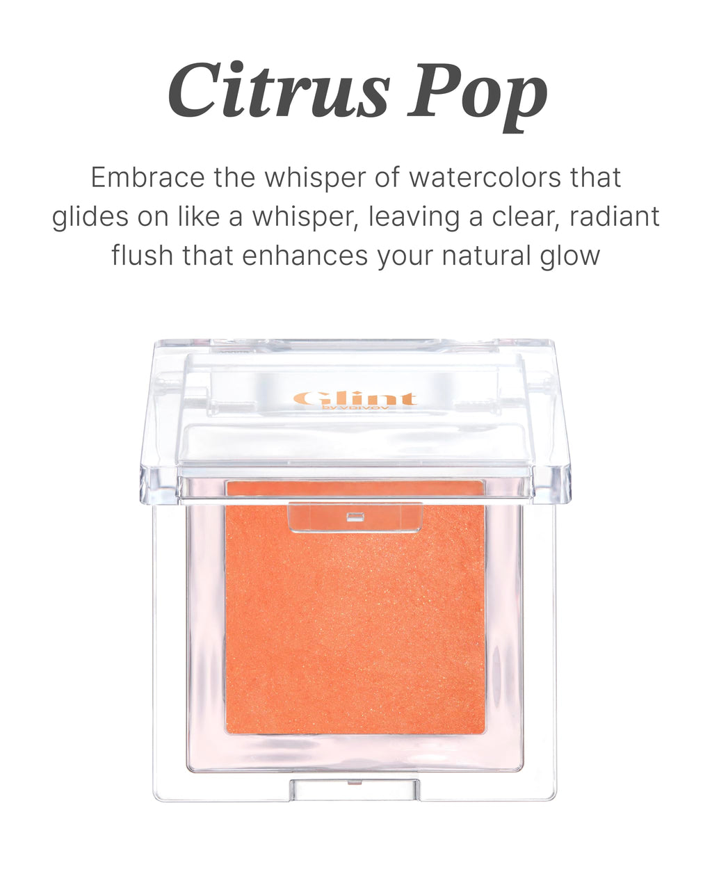 Glint Baked Blush Citrus Pop (0.08oz) – Long-Lasting Natural Flush | Glint by VDIVOV