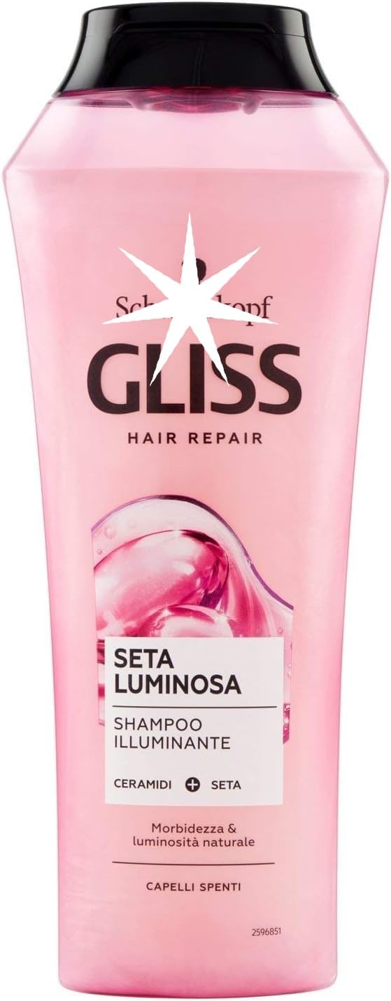 Gliss Liquid Silk Shampoo - 250 ml for Silky, Soft Hair (German Import)