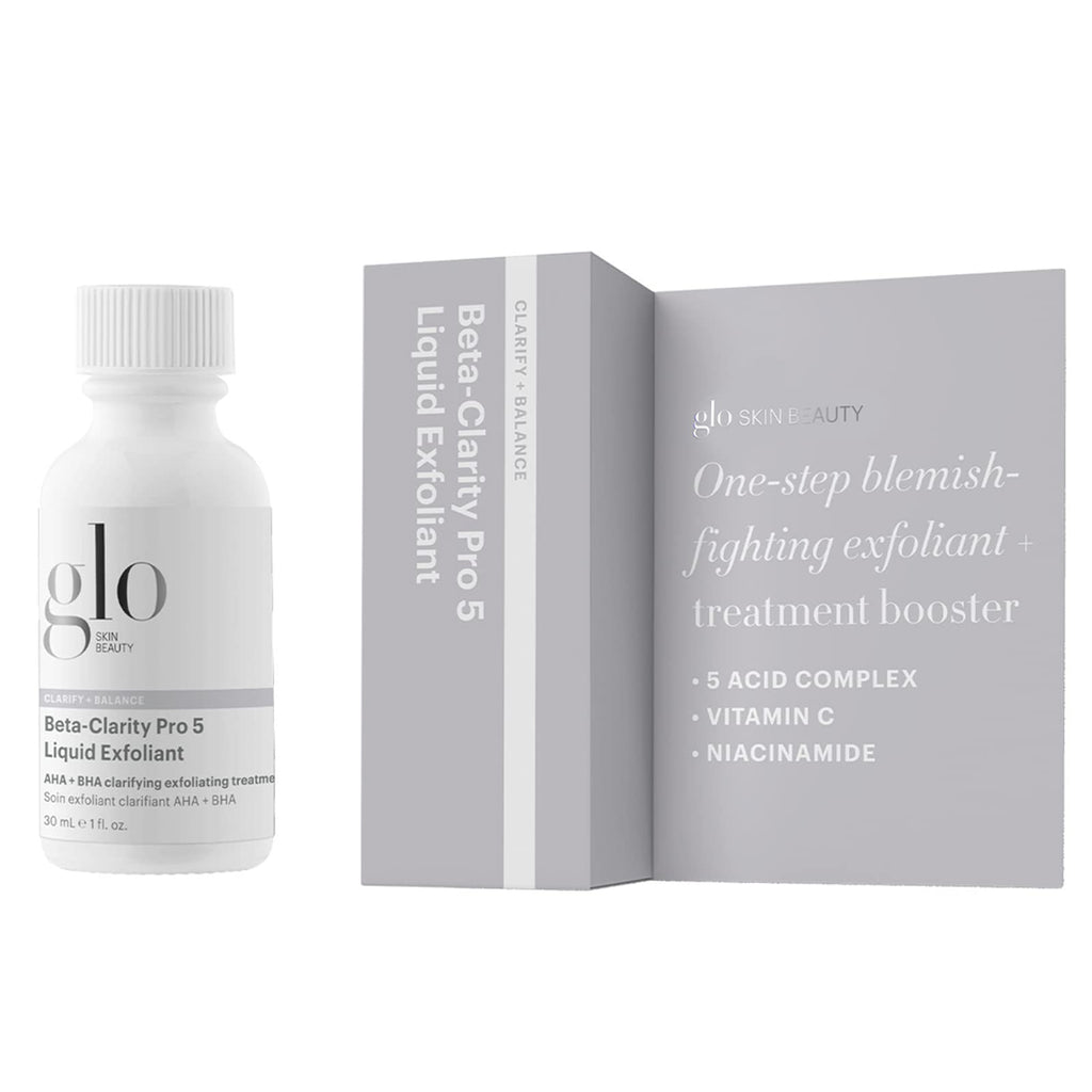 Glo Skin Beauty Beta-Clarity Pro 5 Liquid Exfoliant – Travel Size | AHA + BHA Clarifying & Balancing