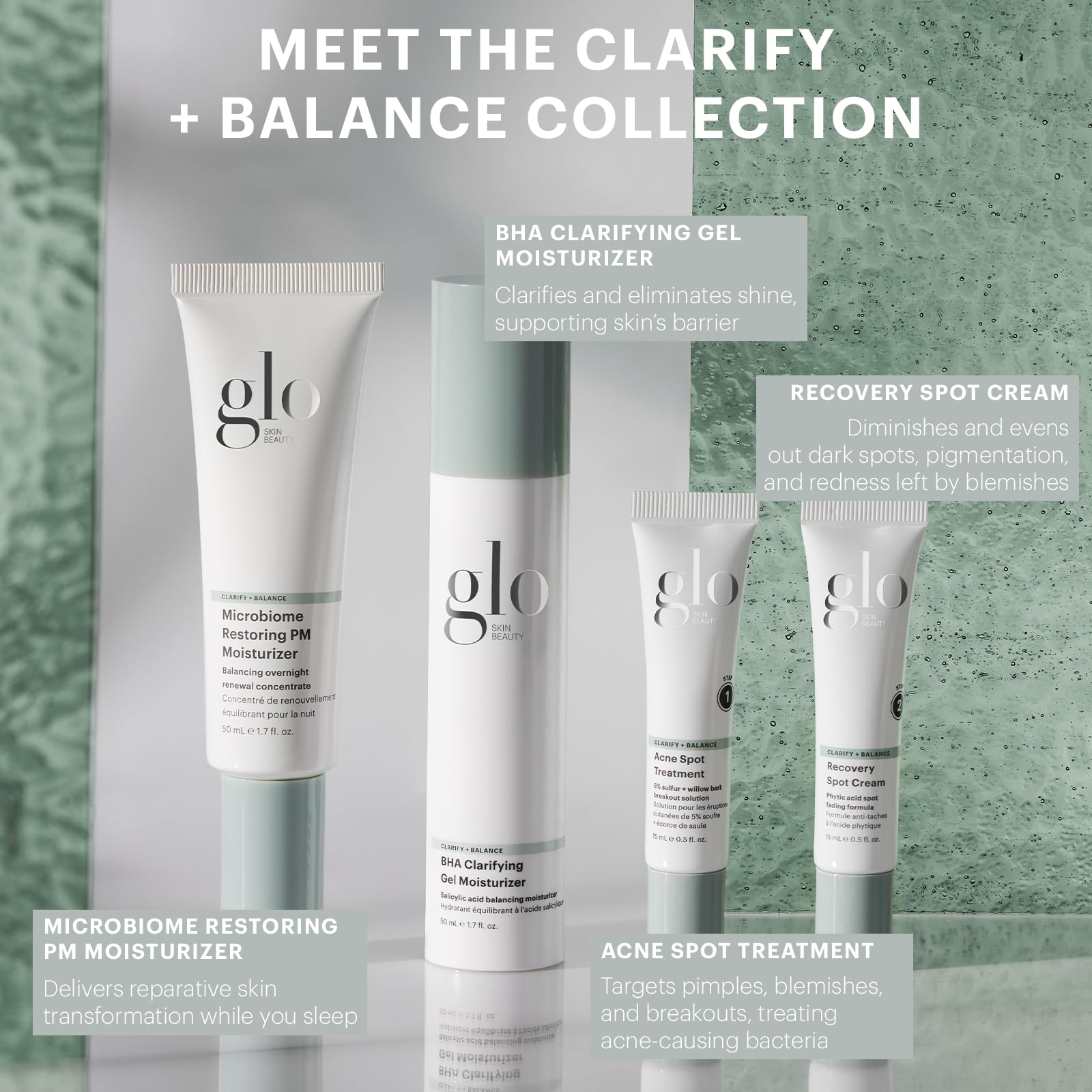 Glo Skin Beauty Microbiome Restoring PM Moisturizer – Oil-Free Night Gel-Cream