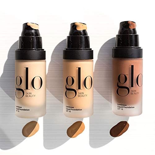 Glo Skin Beauty Luminous Liquid Foundation SPF 18 (Caramel) | Dewy Finish, Sheer to Medium Coverage