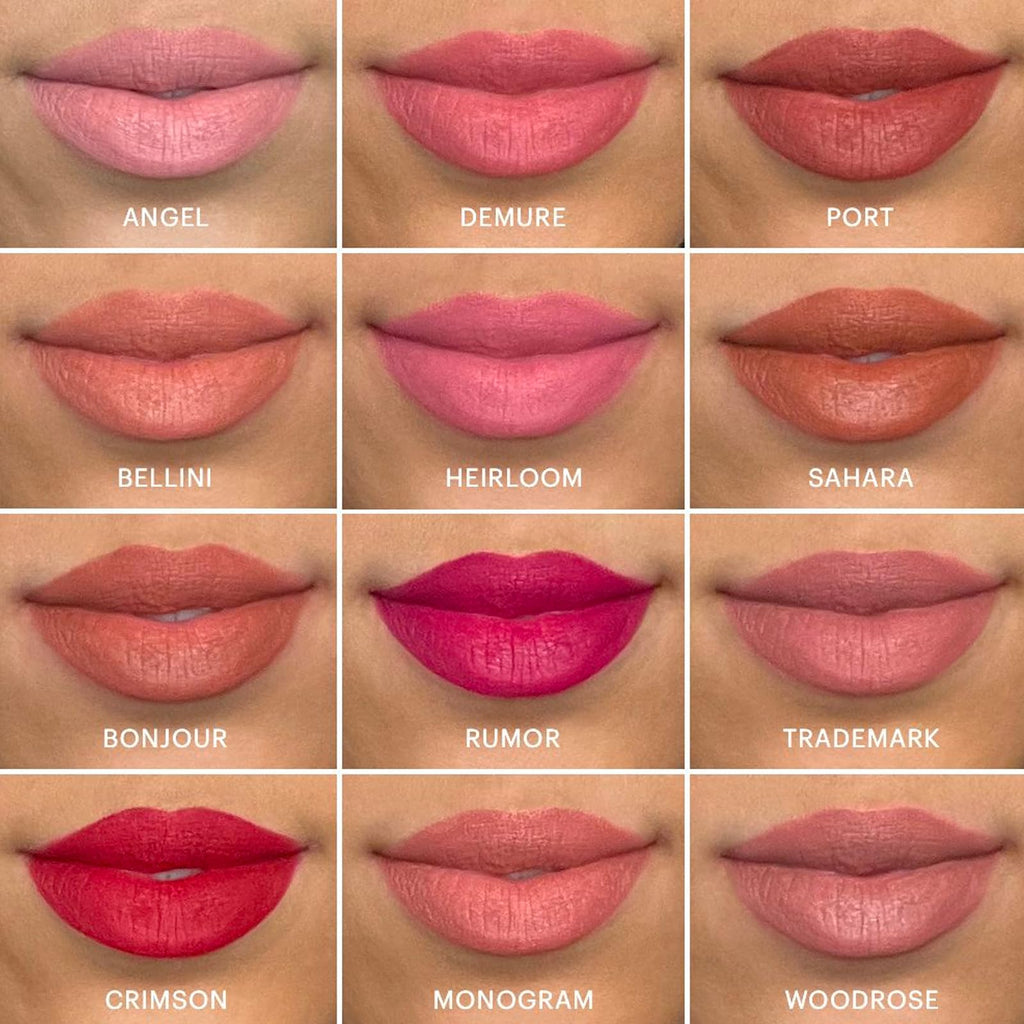 Glo Skin Beauty Suede Matte Lip Crayon – Long-Wearing Lip Color with Shea Butter & Mango Seed Oil