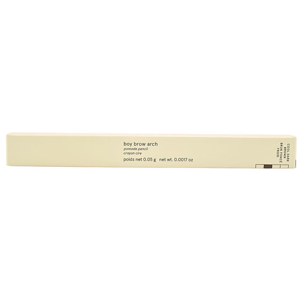 Glossier Boy Brow Arch 2-in-1 Eyebrow Pencil - Cool Dark Brown | Longwear, Water-Resistant, vegan