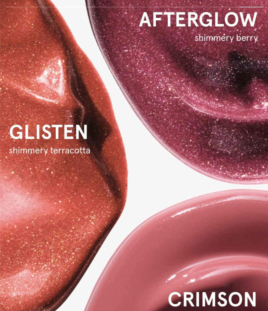 Glossier Mini Cloud Paint Blush Trio Holiday Gift Set Crimson Glisten Afterglow Limited Edition
