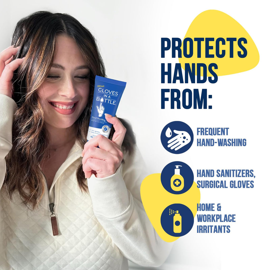 Gloves in a Bottle Shielding Lotion – Relief for Eczema & Psoriasis, 3.4 oz (Pack of 2)
