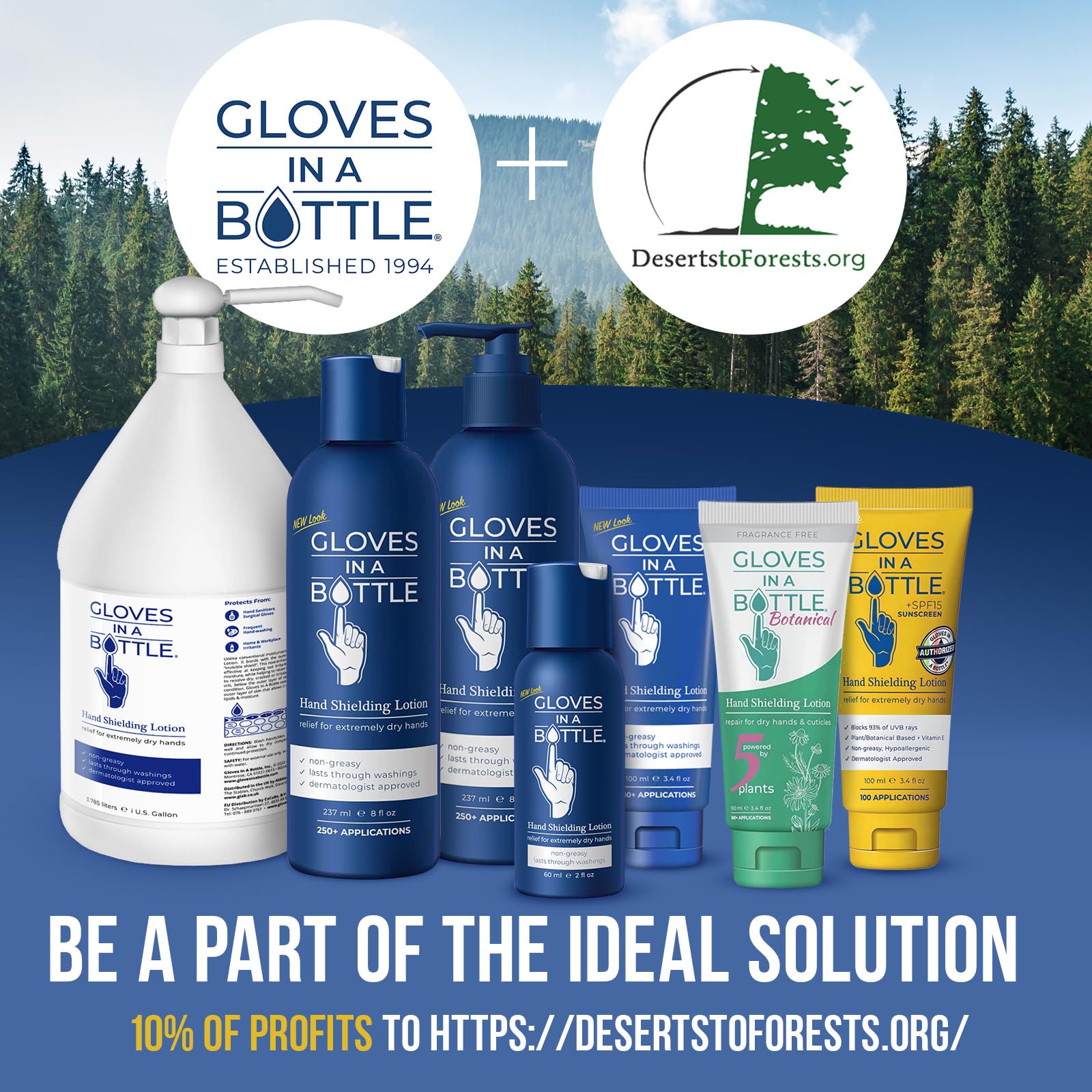 Gloves In A Bottle Shielding Lotion – 3 Pack 3.4oz Tubes | Hydrating, Protective Skin Shield