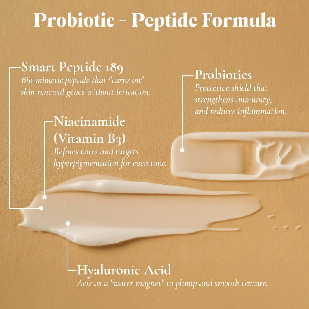 Glowbiotics Probiotic Calming Lotion – Barrier Repair & Firming Moisturizer, 1.7 oz
