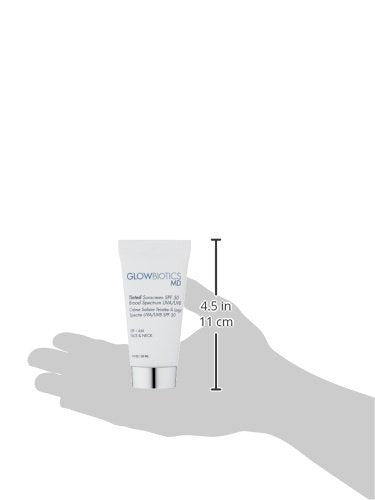 Glowbiotics Tinted Reef-Safe Sunscreen SPF 30 | Non-Greasy Mineral Primer for Face & Neck