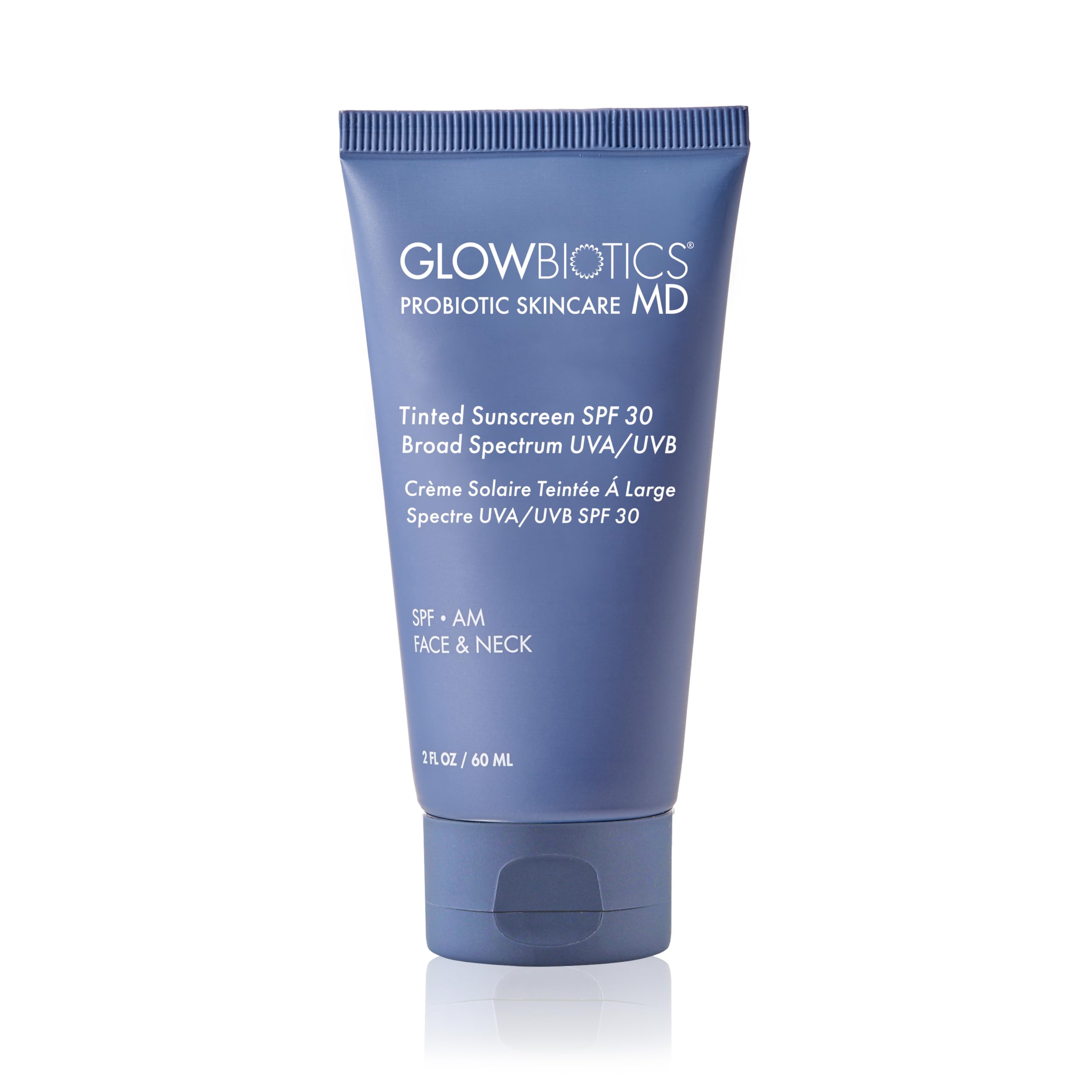 Glowbiotics Tinted Reef-Safe Sunscreen SPF 30 | Non-Greasy Mineral Primer for Face & Neck