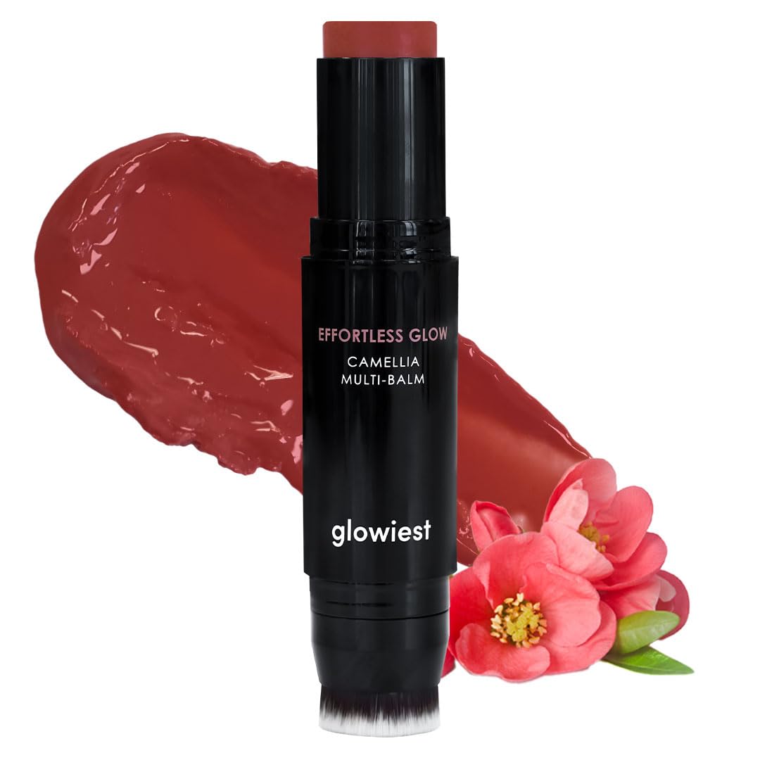 Glowiest Effortless Glow Camellia Multi-Balm – Sun-Kissed Berry Lip & Cheek Glow Stick