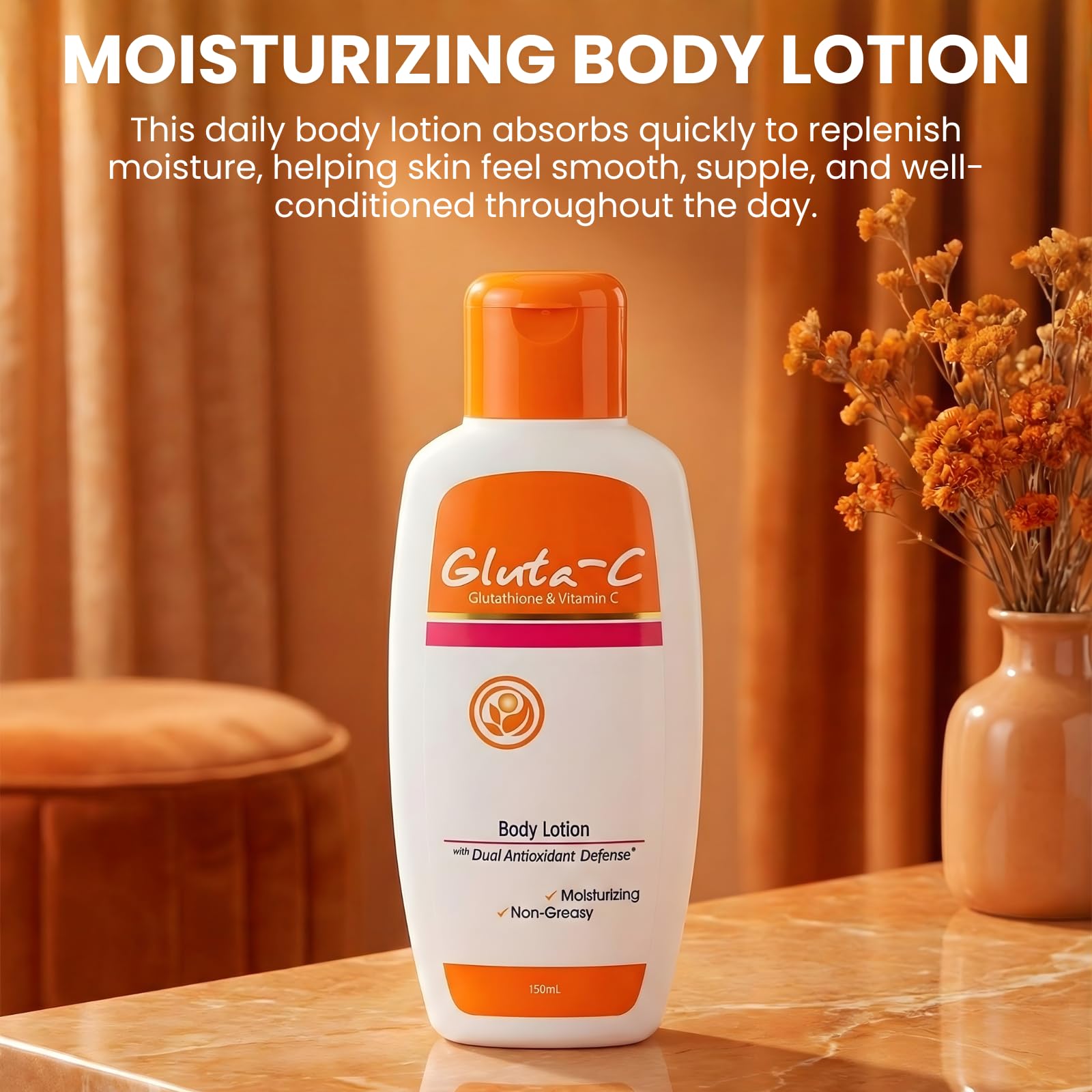 Gluta-C Hydrating Body Lotion – Glutathione & Vitamin C, 150ml