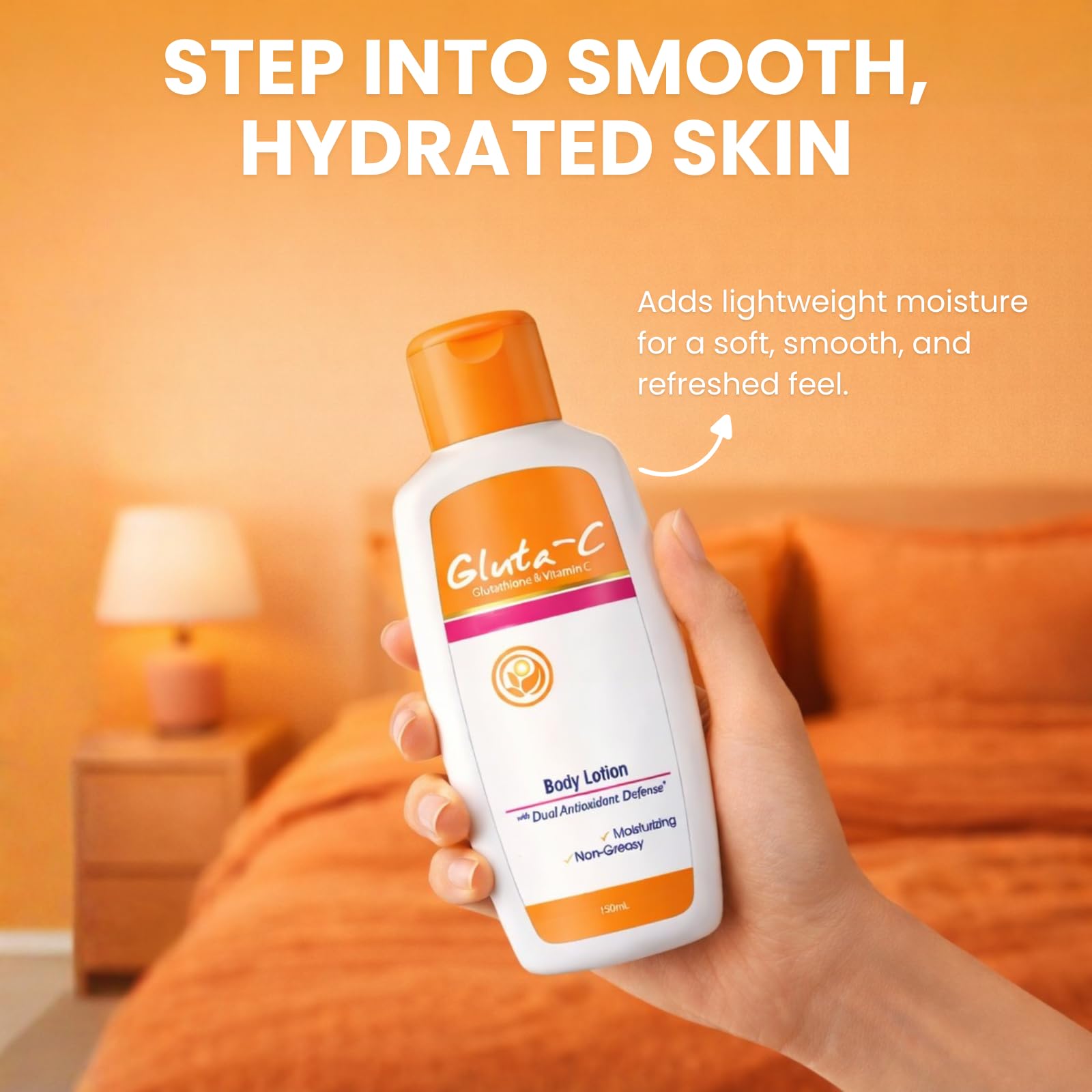 Gluta-C Hydrating Body Lotion – Glutathione & Vitamin C, 150ml