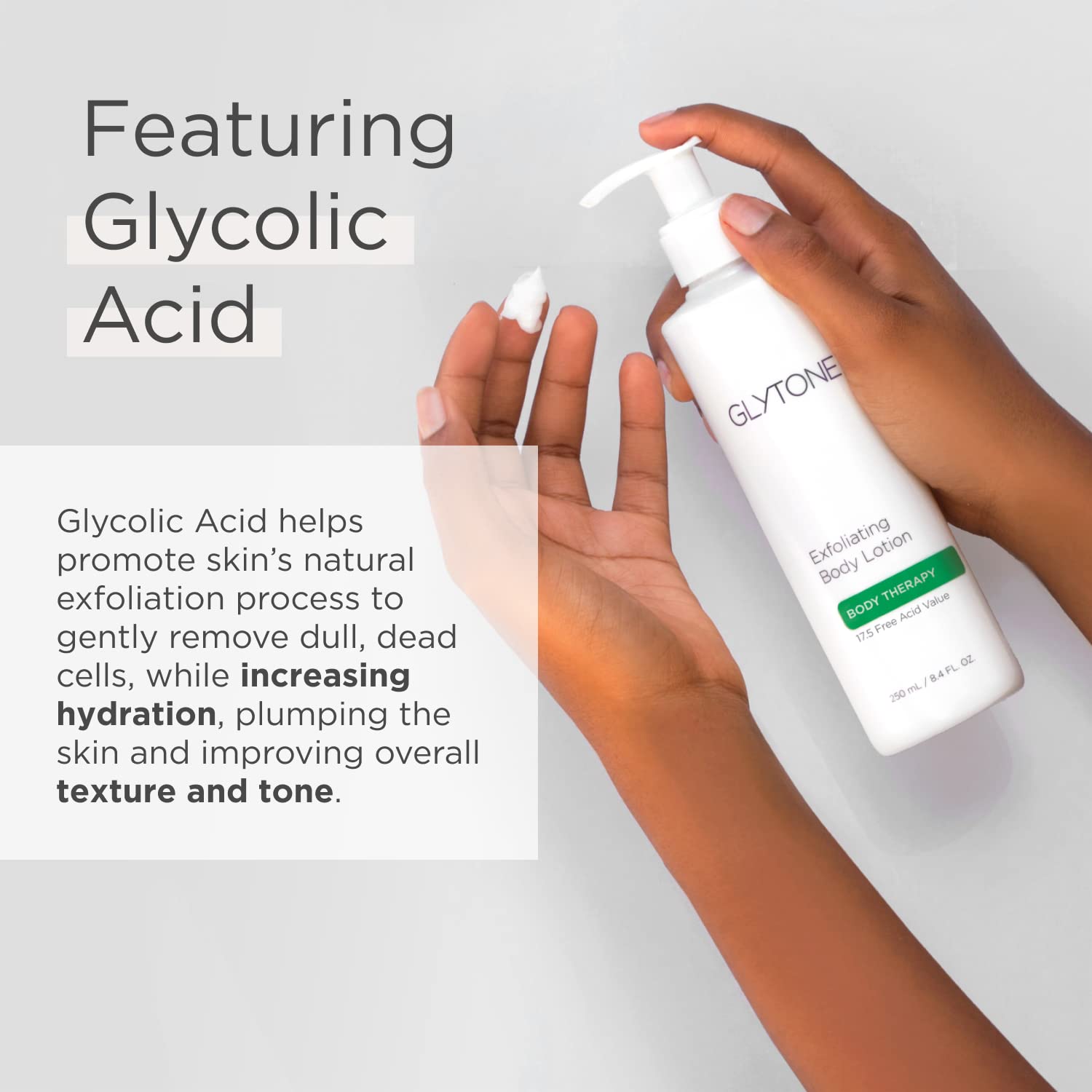 GLYTONE Glycolic Acid Body Wash – Fragrance-Free Exfoliating Cleanser (2 oz)