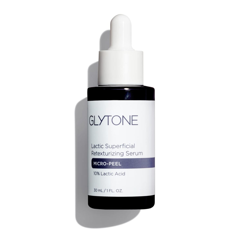 Glytone Micro-Peel Lactic Serum | 10% AHA Exfoliant for Face | Hydrates & Brightens