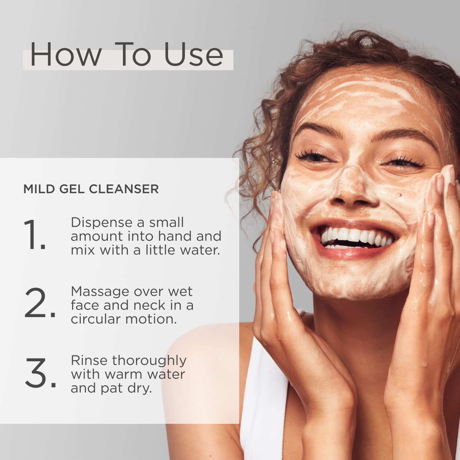 GLYTONE Mild Gel Exfoliating Cleanser – 4.7% Glycolic Acid, Fragrance-Free, 13.5 fl oz