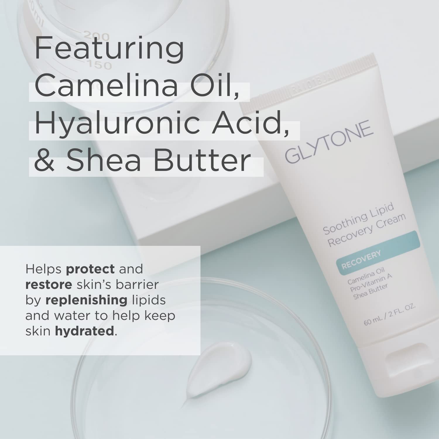 Glytone Soothing Lipid Recovery Cream — Hydrates, Calms & Restores Skin Barrier