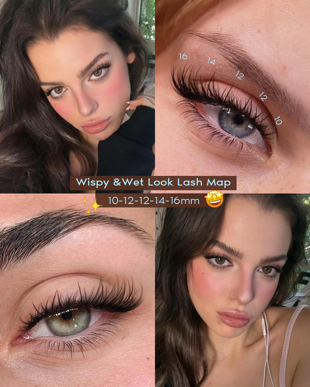 Goddvenus Wispy Lash Clusters Kit – Natural D-Curl Lashes & DIY Extension with Waterproof Glue