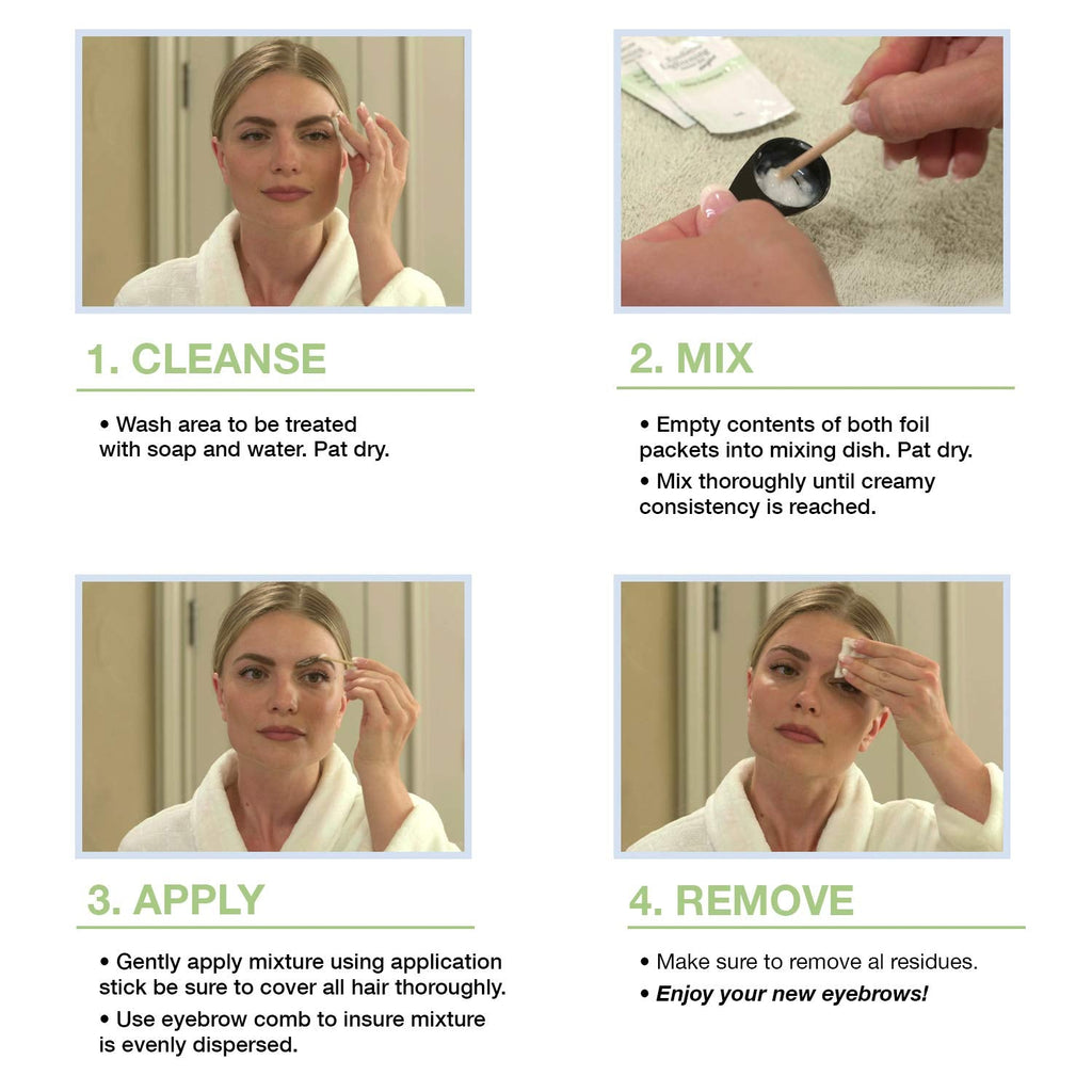 Godefroy Eyebrow Color Lightening Crème: Single-Use Kit for At-Home Brow Lightening