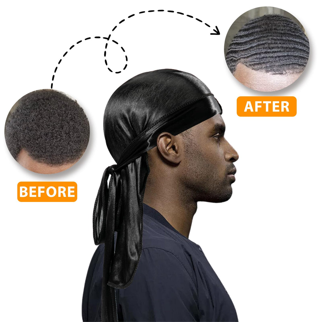 Goiple Silky Durags & Wave Kit — Strong Hold Pomade, 360 Waves, Satin Durag Set