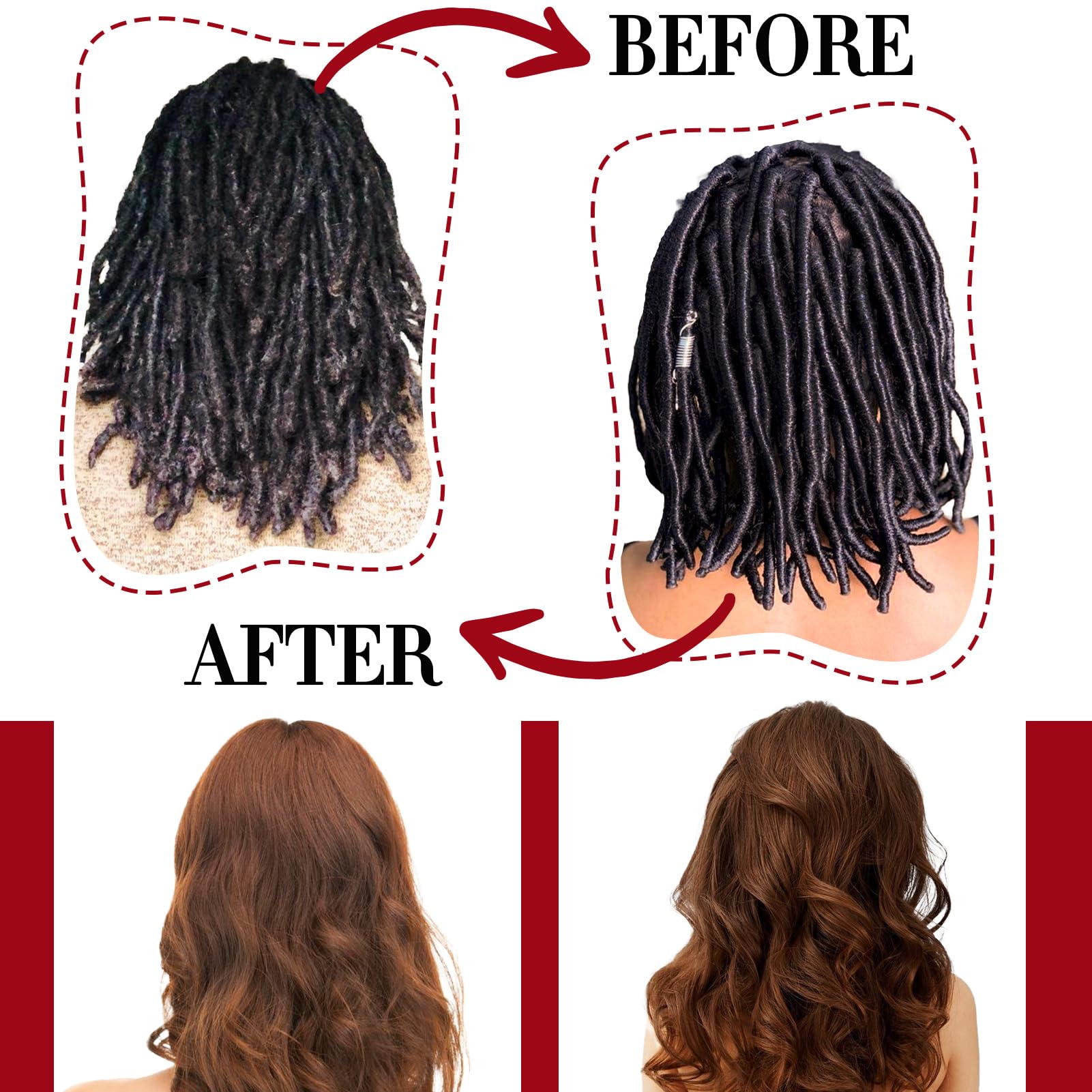 Goiple Rose Water Hair Loc Spray – Hydrating Dreadlock Moisturizer for Scalp