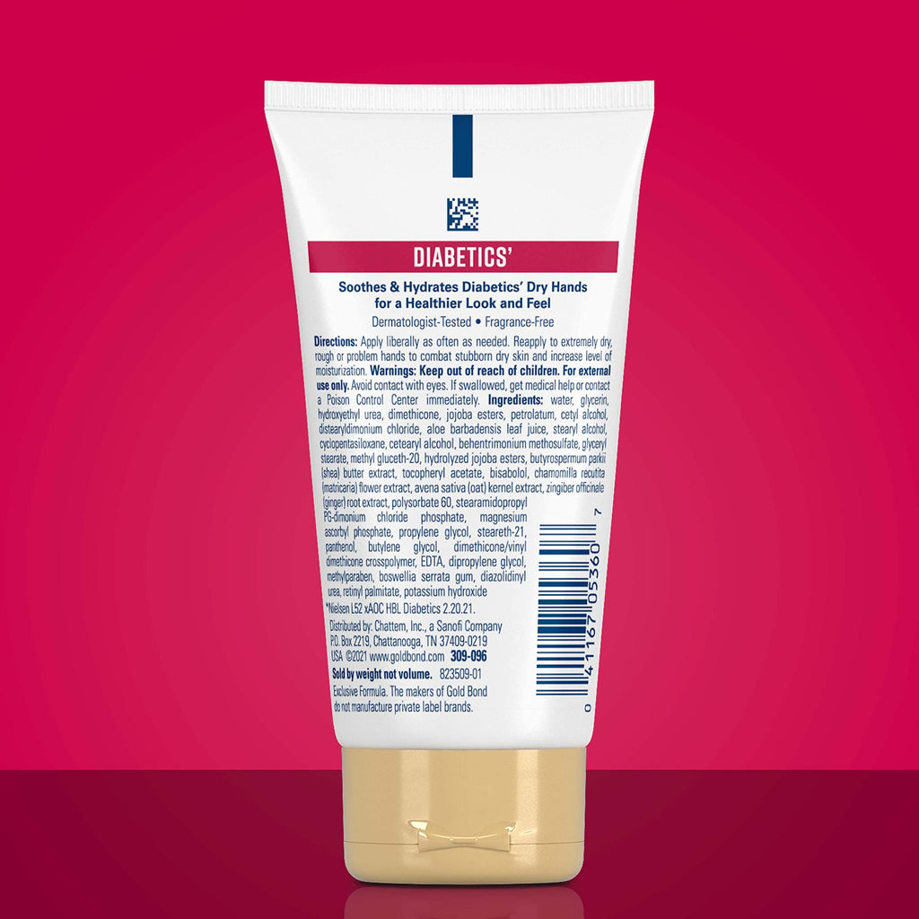 Gold Bond Diabetics' Dry Skin Relief Hand Cream – 2.4 oz Aloe Hydration