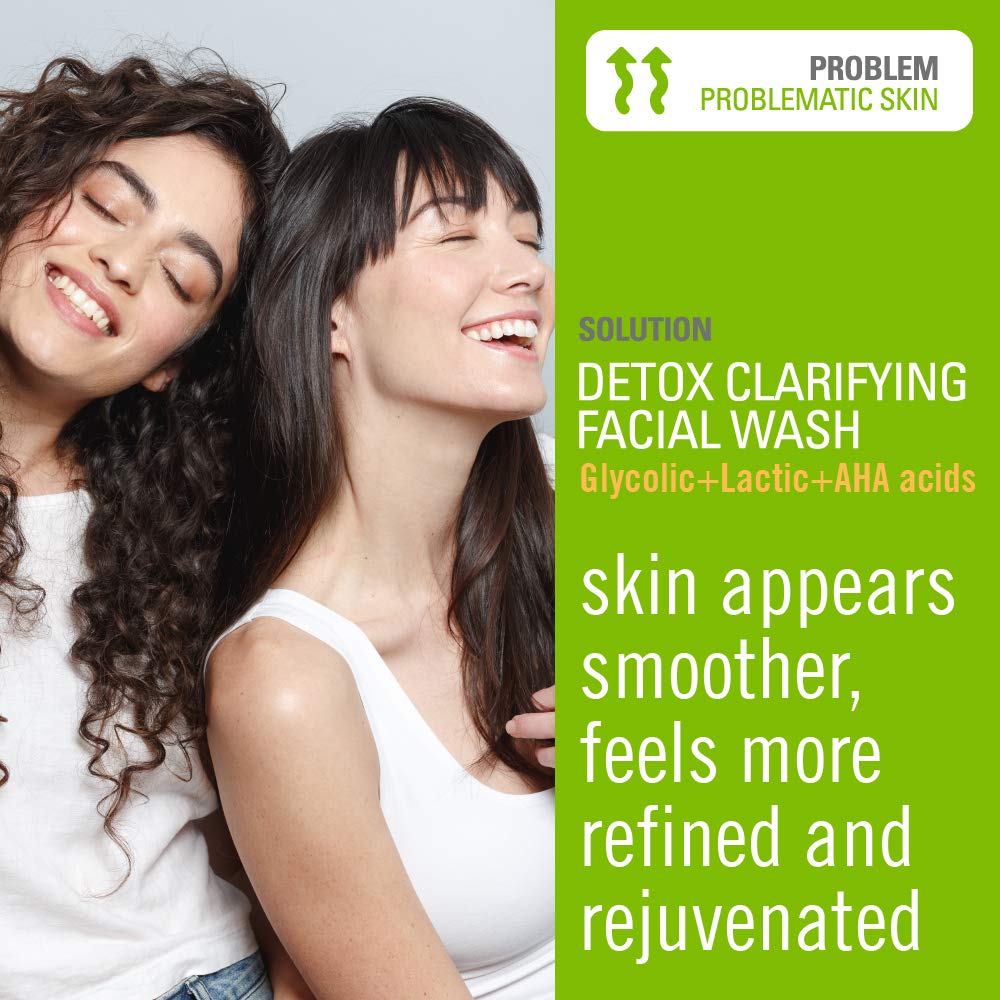 GOLDFADEN MD Detox Clarifying Foaming Cleanser | Glycolic & Lactic Acids + Detox Complex™ | 4 fl oz