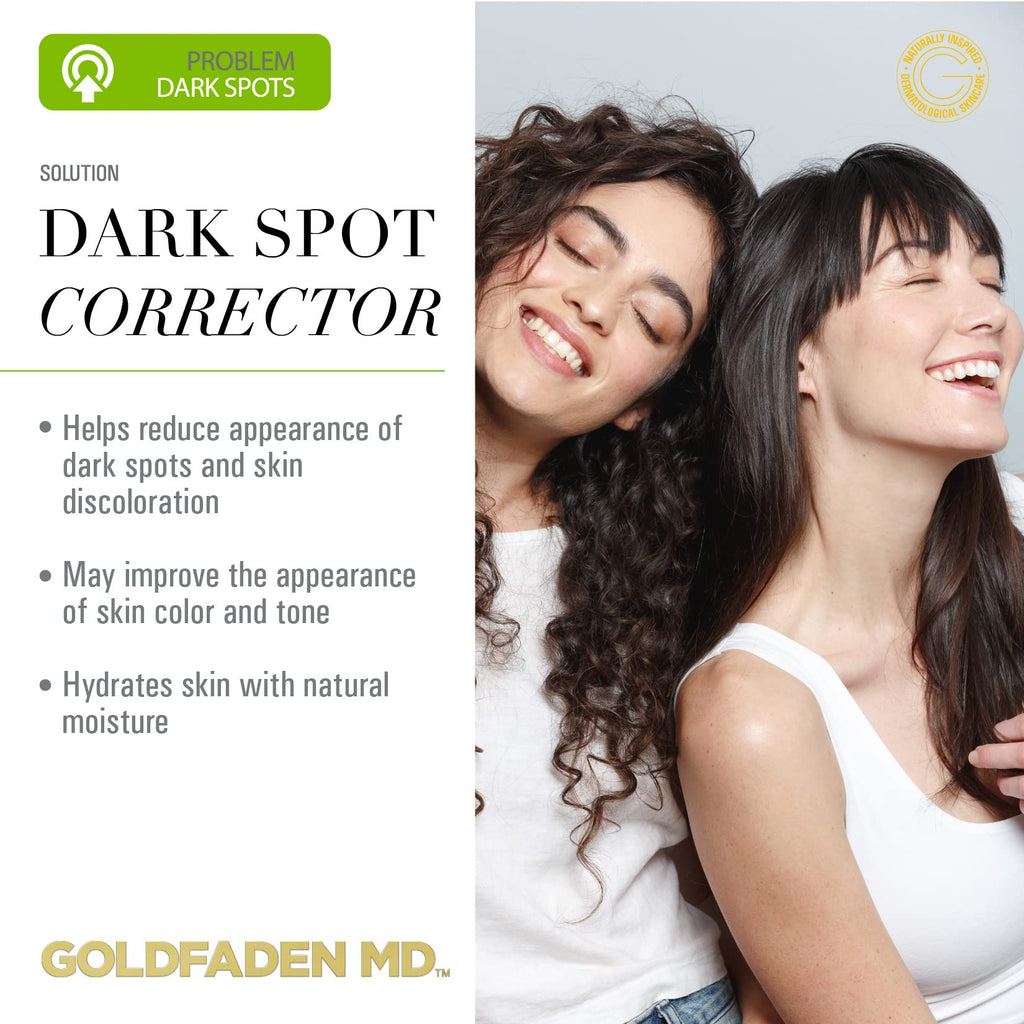 GOLDFADEN MD Light Treatment Dark Spot Corrector — Hydroquinone Free, Alpha Arbutin, Hyaluronic Acid | Trial .34 Fl Oz