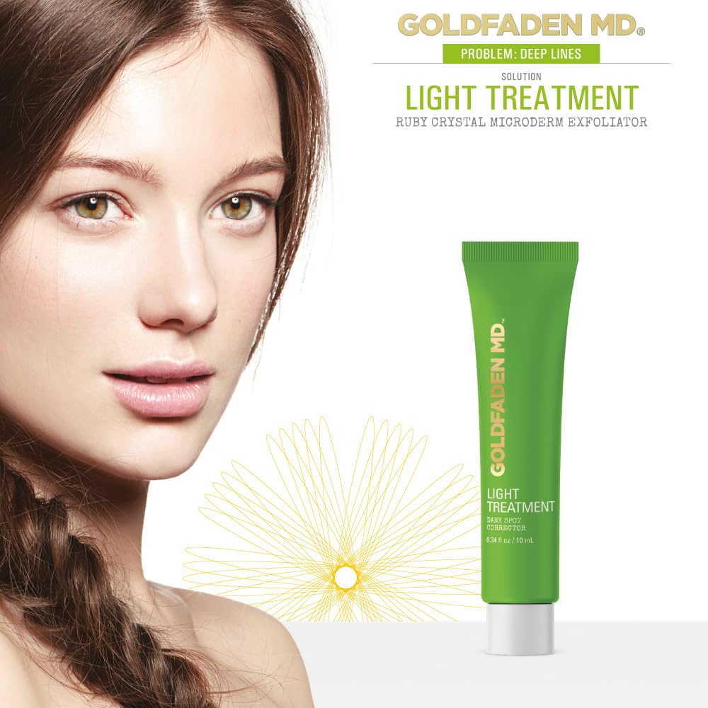 GOLDFADEN MD Light Treatment Dark Spot Corrector — Hydroquinone Free, Alpha Arbutin, Hyaluronic Acid | Trial .34 Fl Oz