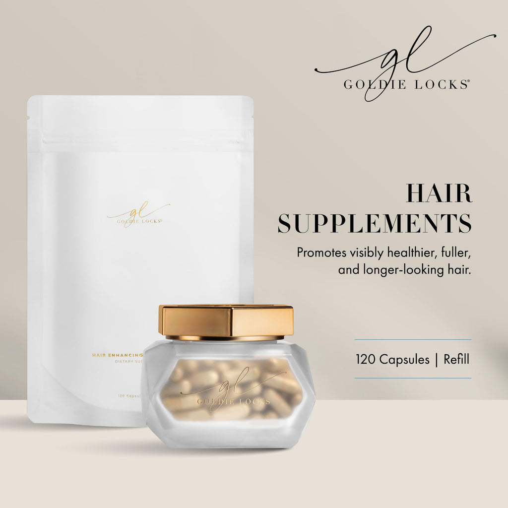 Goldie Locks Hair Growth Supplements Refill – Original Formula with Biotin, Multi-Collagen & Zinc