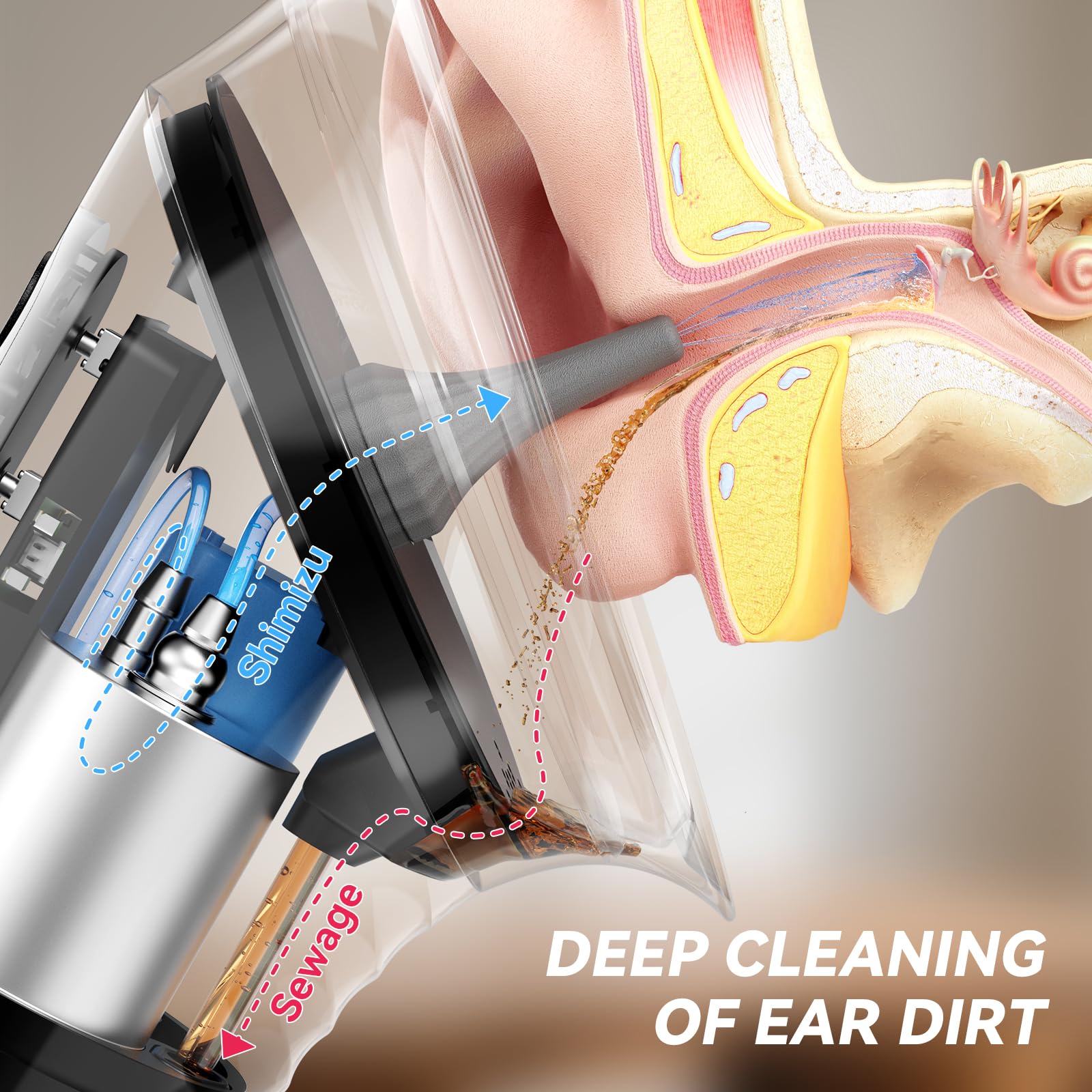 GOLFOEE Ear Wax Removal — Upgraded Electric Ear Cleaner with Safe Pressure Modes