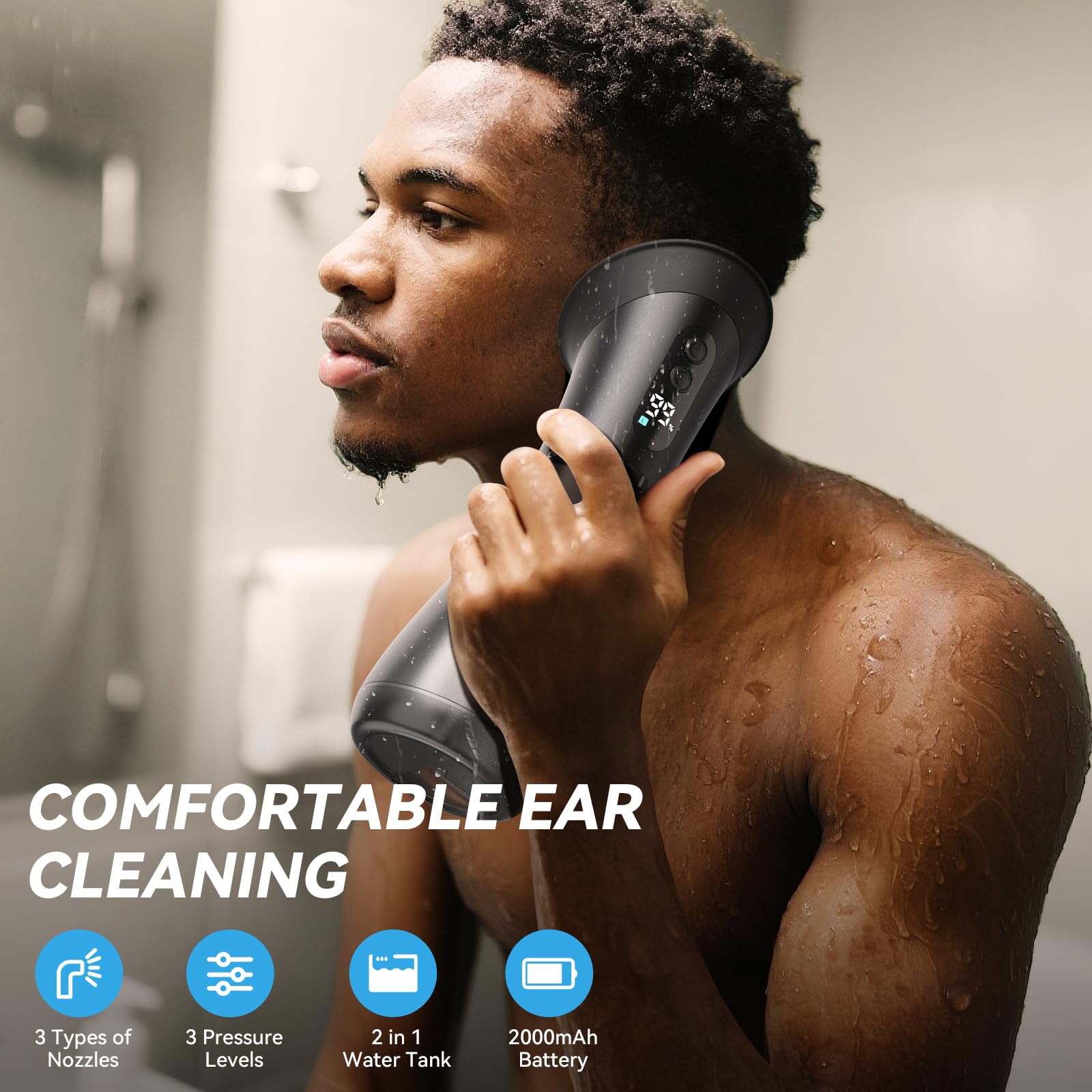 GOLFOEE Ear Wax Removal — Upgraded Electric Ear Cleaner with Safe Pressure Modes