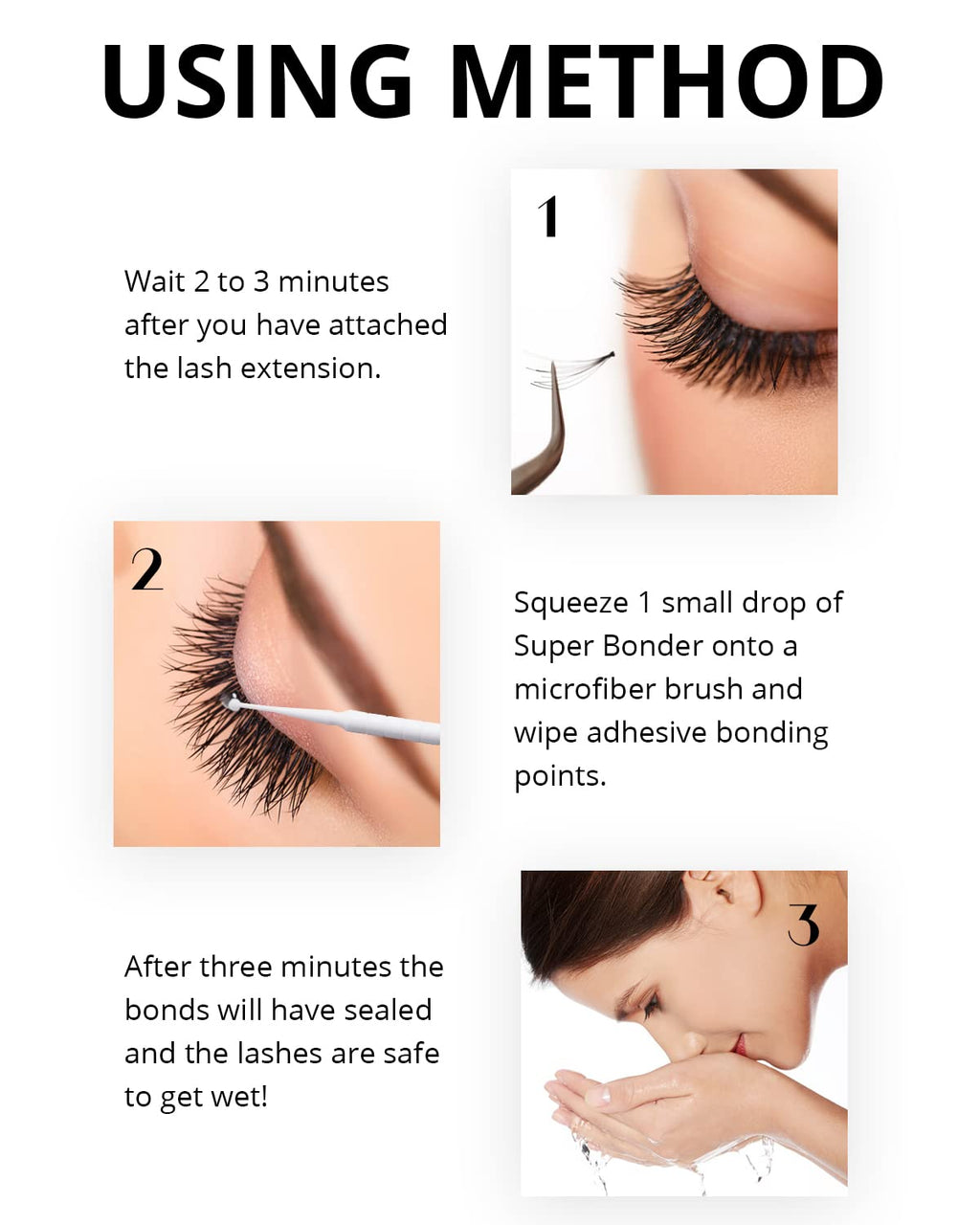 GOLLEEPRO Lash Bonder for Eyelash Extensions – Retention Sealant & Glue Accelerator 15ml