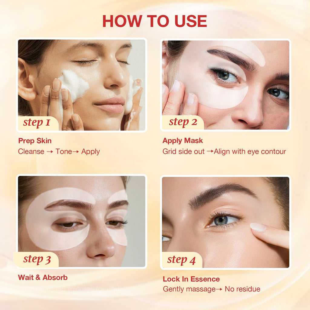 GONIM Under Eye Patches 360° Fit – Collagen Peptide, PDRN, Caffeine, Retinol & Niacinamide | Puffy Eyes & Dark Circles