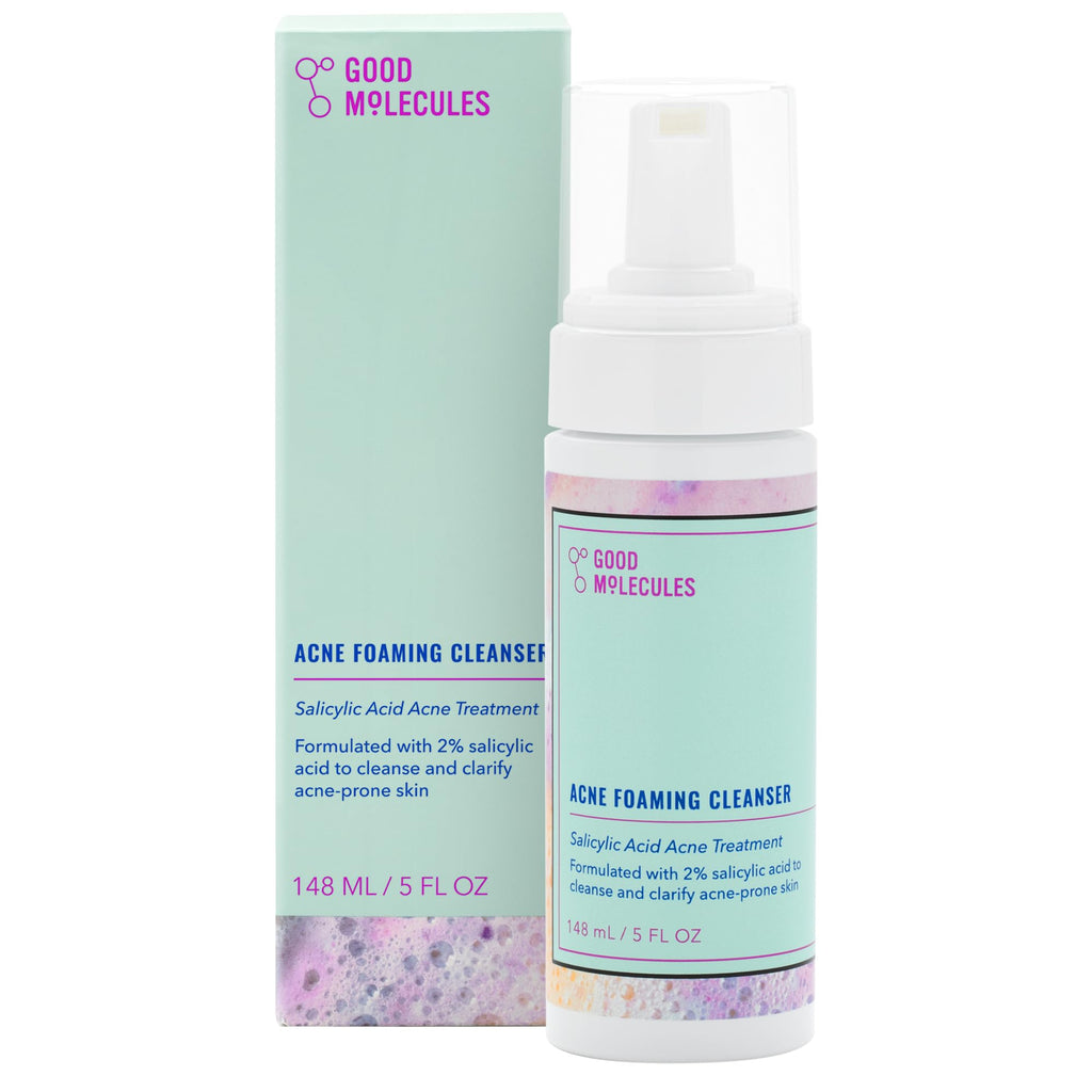 Good Molecules Acne Foaming Cleanser – 2% Salicylic Acid Foam Cleanser for Clearer Skin