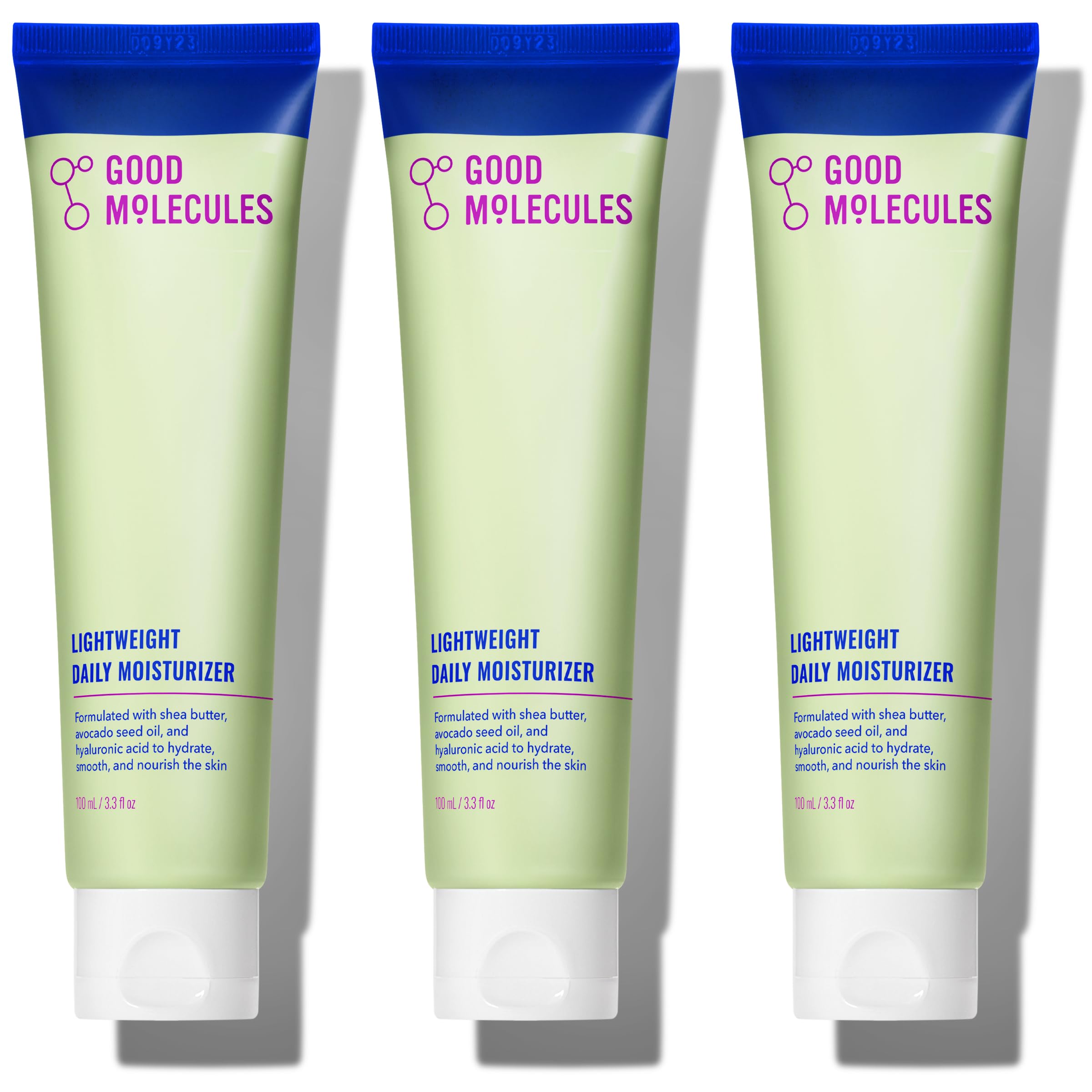 Good Molecules Lightweight Daily Moisturizer – Pack of 3, 100 ml Each
