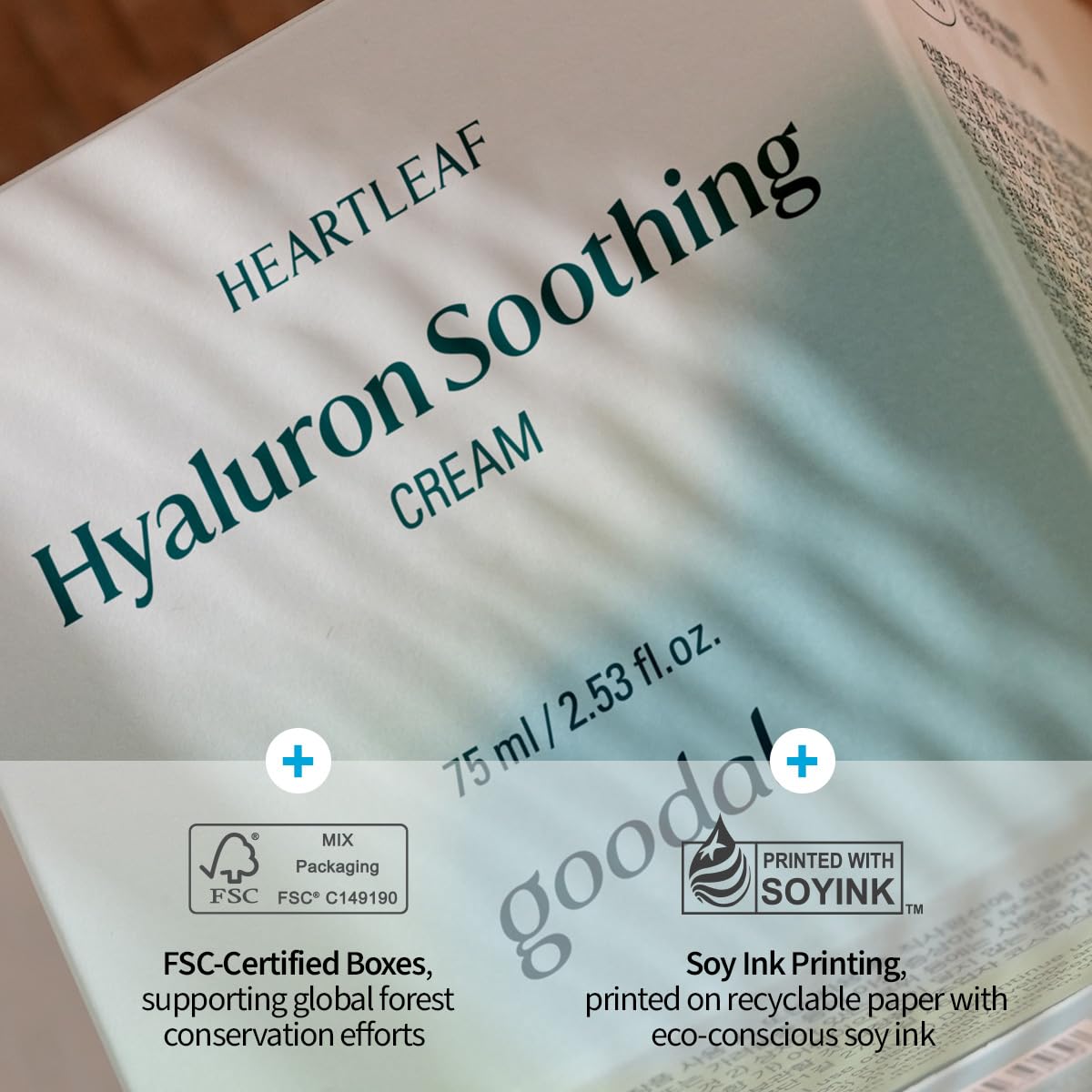 GOODAL Heartleaf Hyaluron Soothing Cream for All Skin Types | Deep Hydration & Long-Lasting Moisture