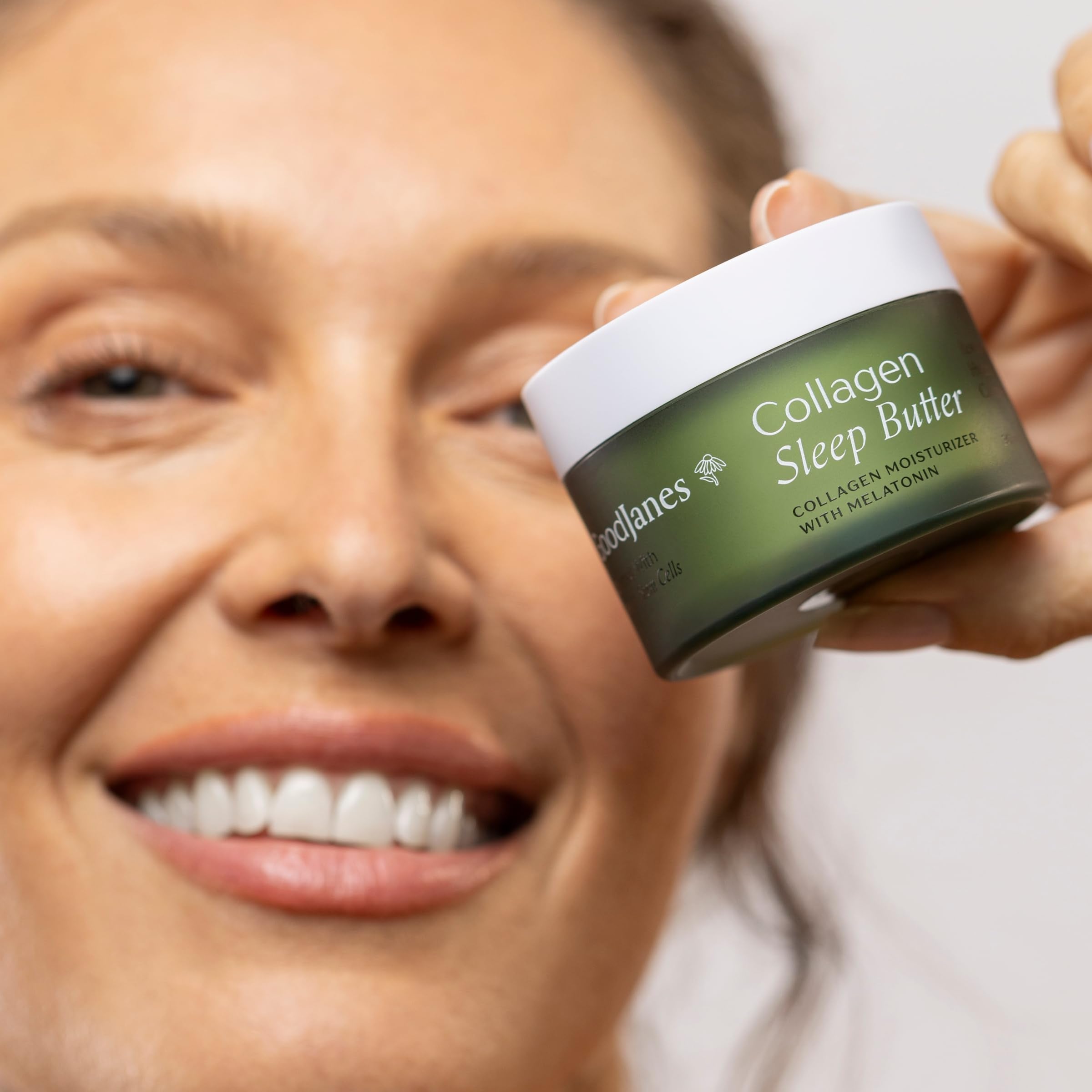 GOODJANES Collagen Sleep Butter Night Cream – Vegan Collagen, Hyaluronic Acid & Melatonin