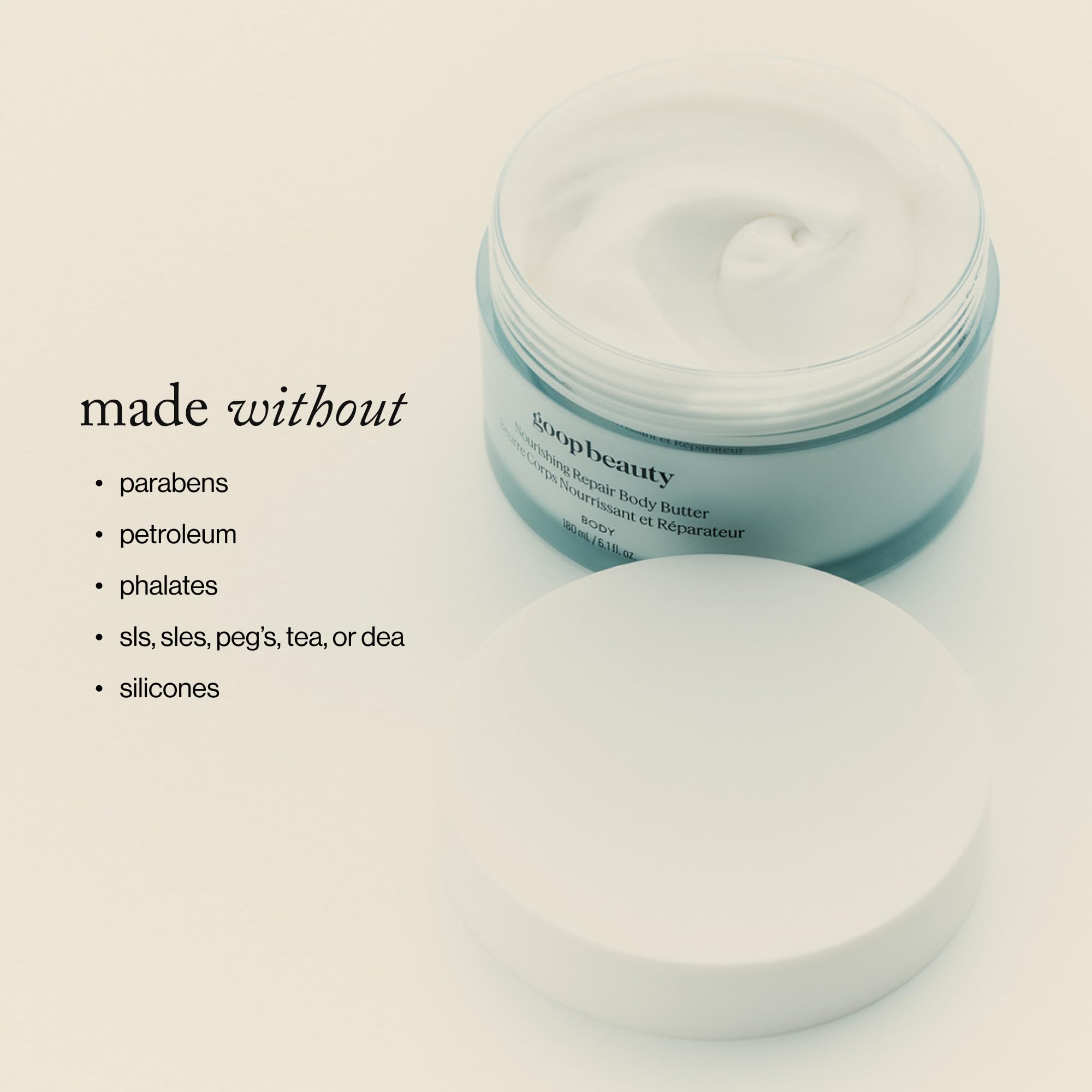 Goop Beauty Body Butter | Rich Hydrating Body Lotion for Dry Skin – 6.1 fl oz
