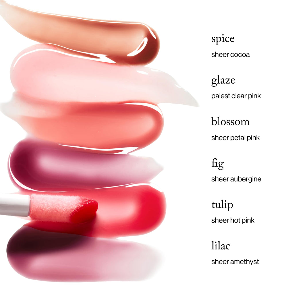 goop Beauty Hydra-Barrier Gel Gloss Spice | Hydrating 5-in-1 Lip Treatment with Hyaluronic Acid