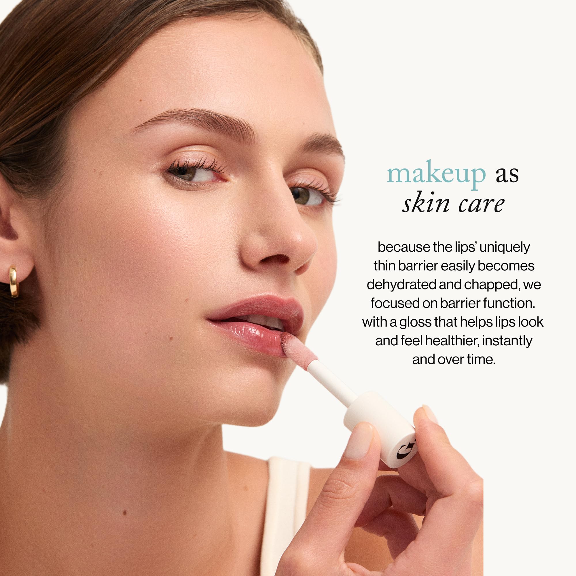 goop Beauty Hydra-Barrier Gel Gloss – Hydrating Lip Treatment in Fig (Sheer Aubergine) | Hyaluronic Acid + Vitamin E | 0.13 oz