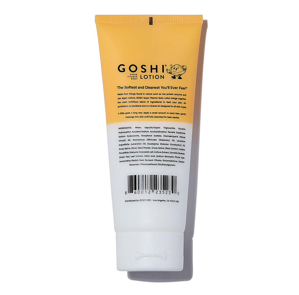 GOSHI Super Vitamin Body Lotion 3.4 oz – pH-Balanced Moisturizing Lotion for All Skin Types