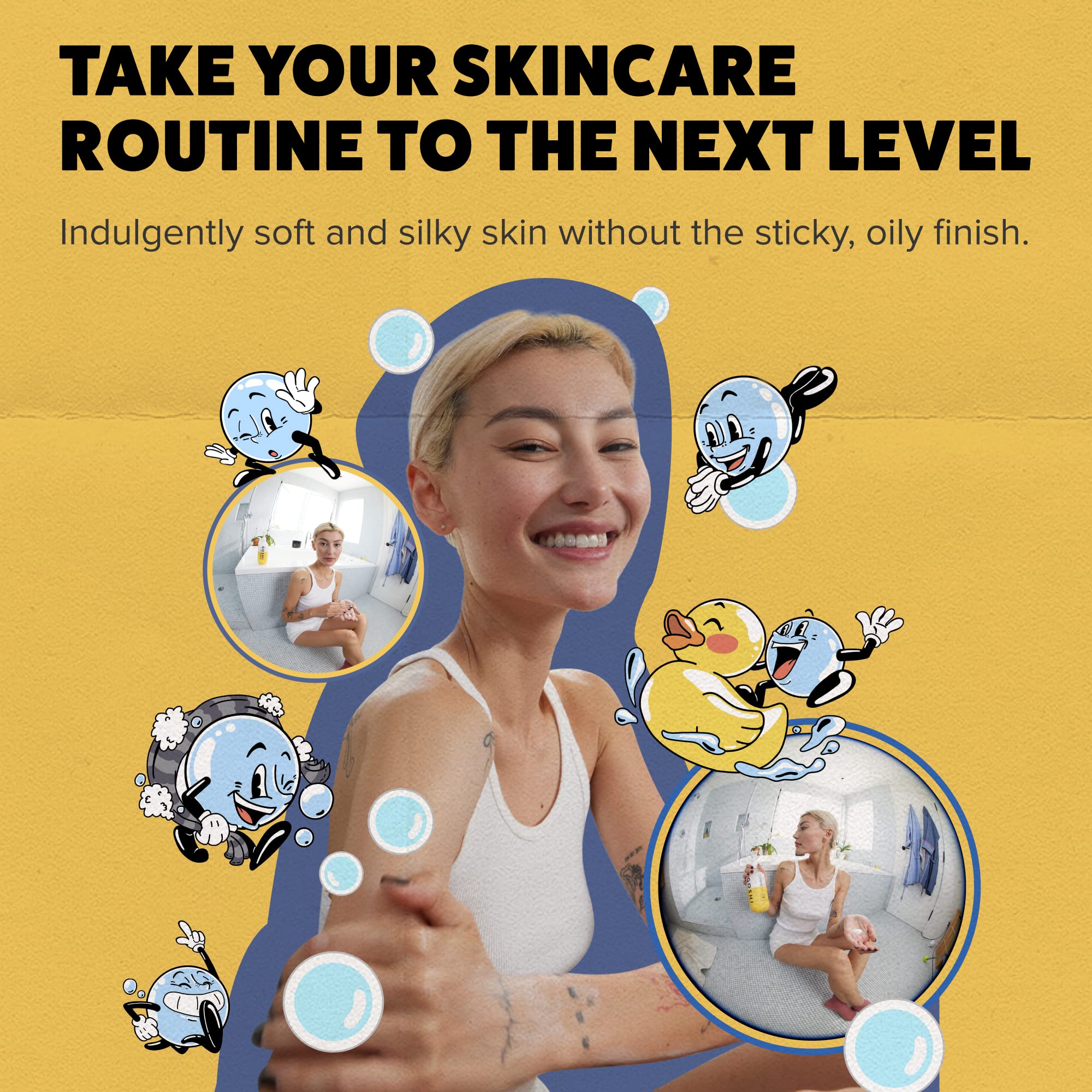 GOSHI Super Vitamin Body Lotion 3.4 oz – pH-Balanced Moisturizing Lotion for All Skin Types