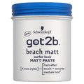 Schwarzkopf got2b Beach Matt Surfer Look Paste 100ml (Pack of 2) | Matte Texture, Medium Hold