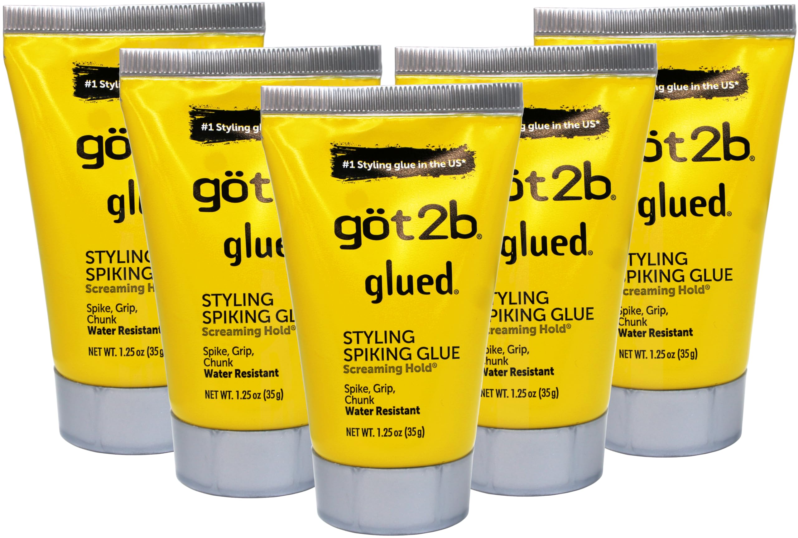 Schwarzkopf Got2B Glued Spiking Glue 1.25 oz — Pack of 5, Extreme Hold