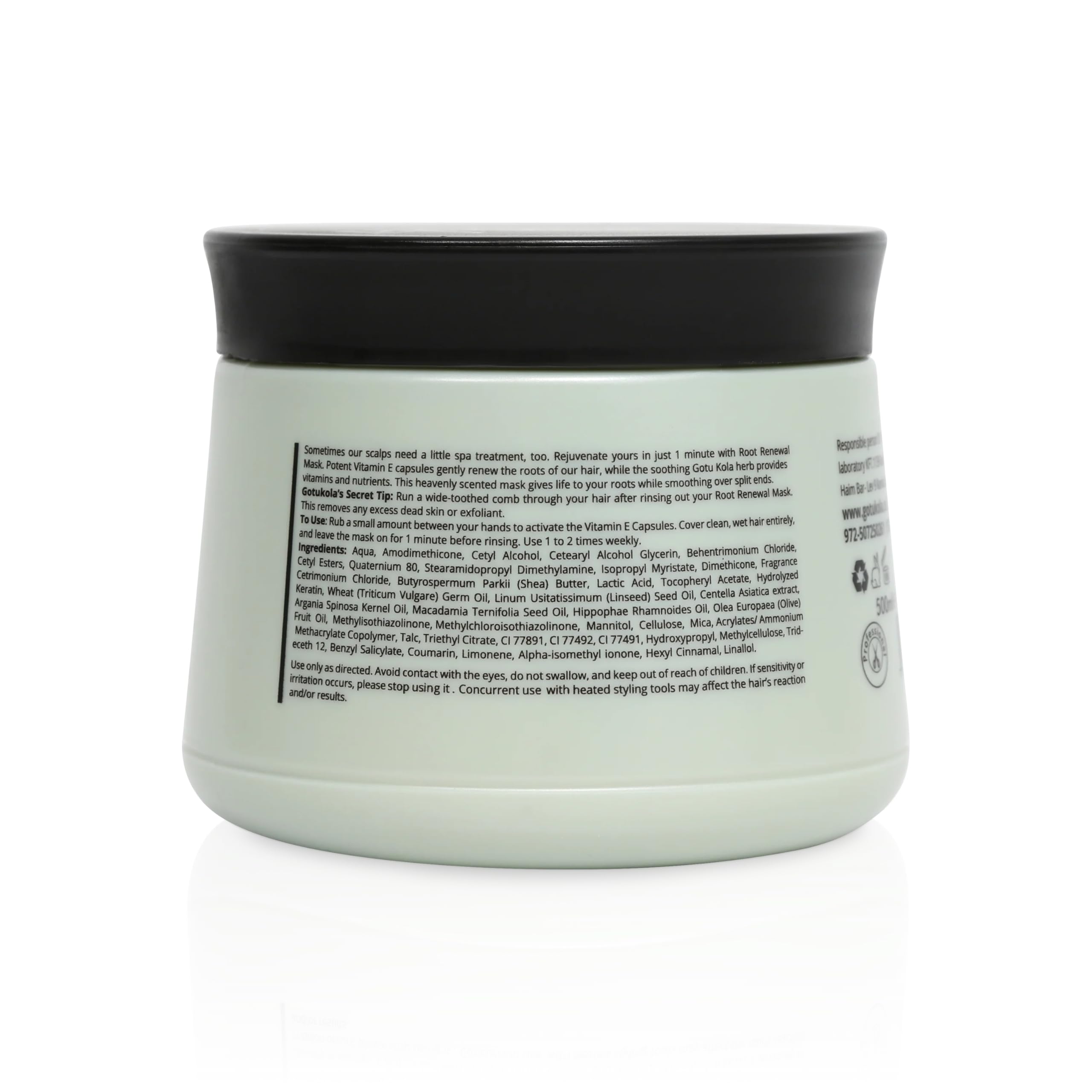 Gotukola Hair Masks Collection – Keratin Deep Repair Mask & One-Minute Revival Mask for Damaged, Dry & Color-Treated Hair (Green)