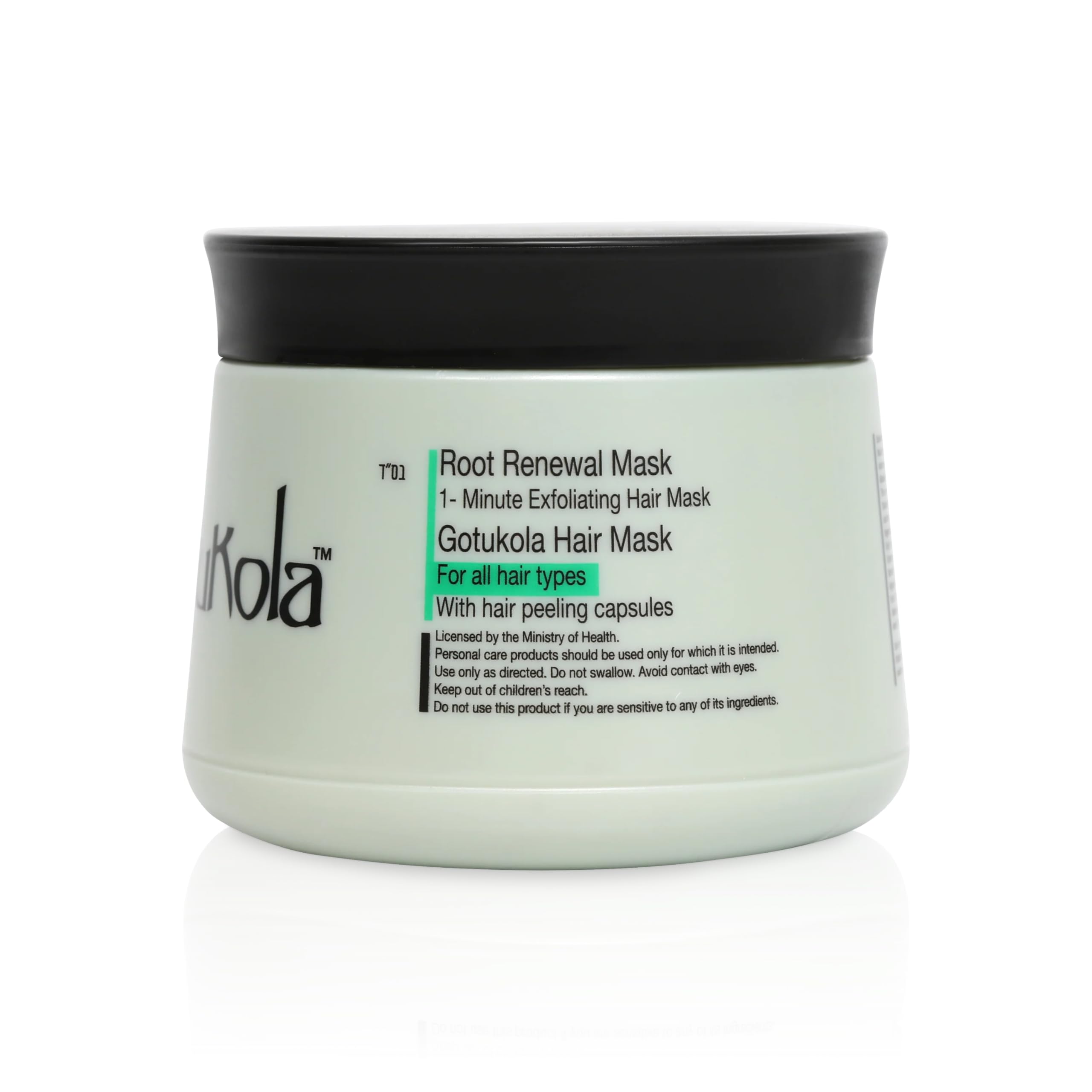 Gotukola Hair Masks Collection – Keratin Deep Repair Mask & One-Minute Revival Mask for Damaged, Dry & Color-Treated Hair (Green)